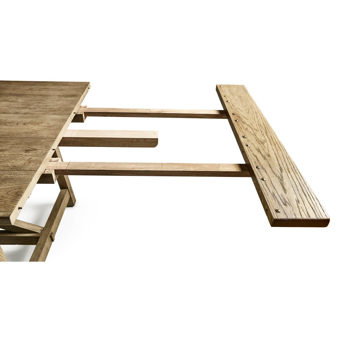 Table de salle à manger française, châtaignier en vente 8