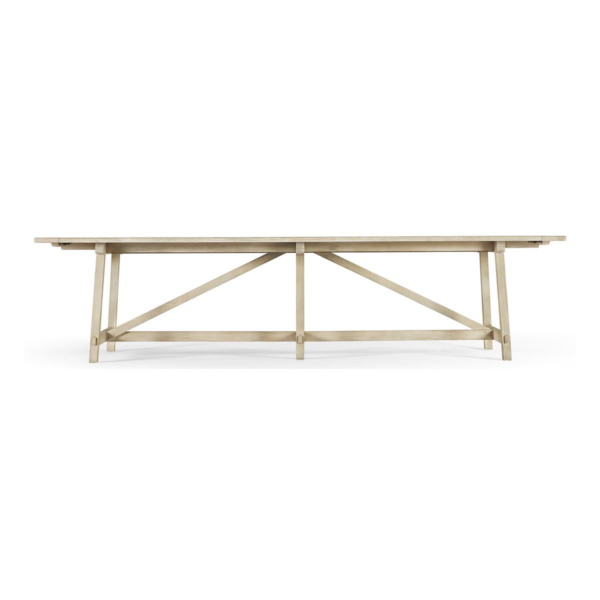Rustic French Laundry Dining Table For Sale
