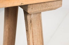 Antique French Country Oak Laundry Table