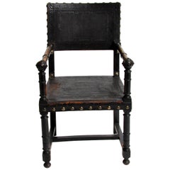 French Leather Armchair