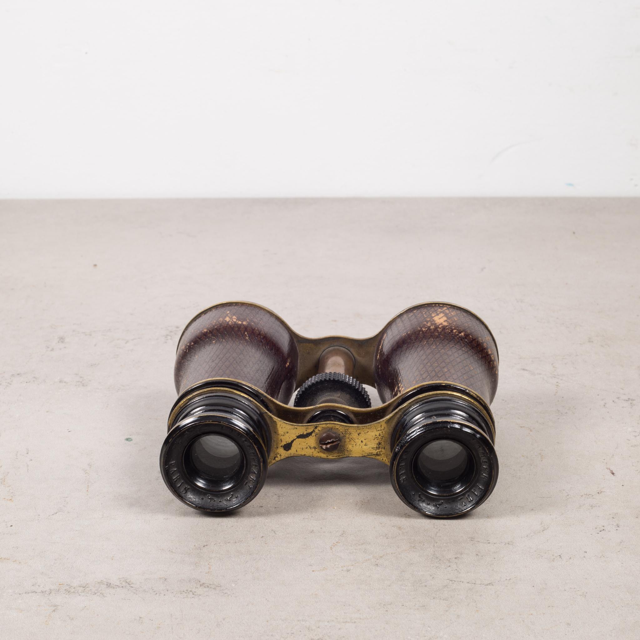 French Leather/Brass Opera Glasses by Le Maire Fabt, Paris, circa 1880 2