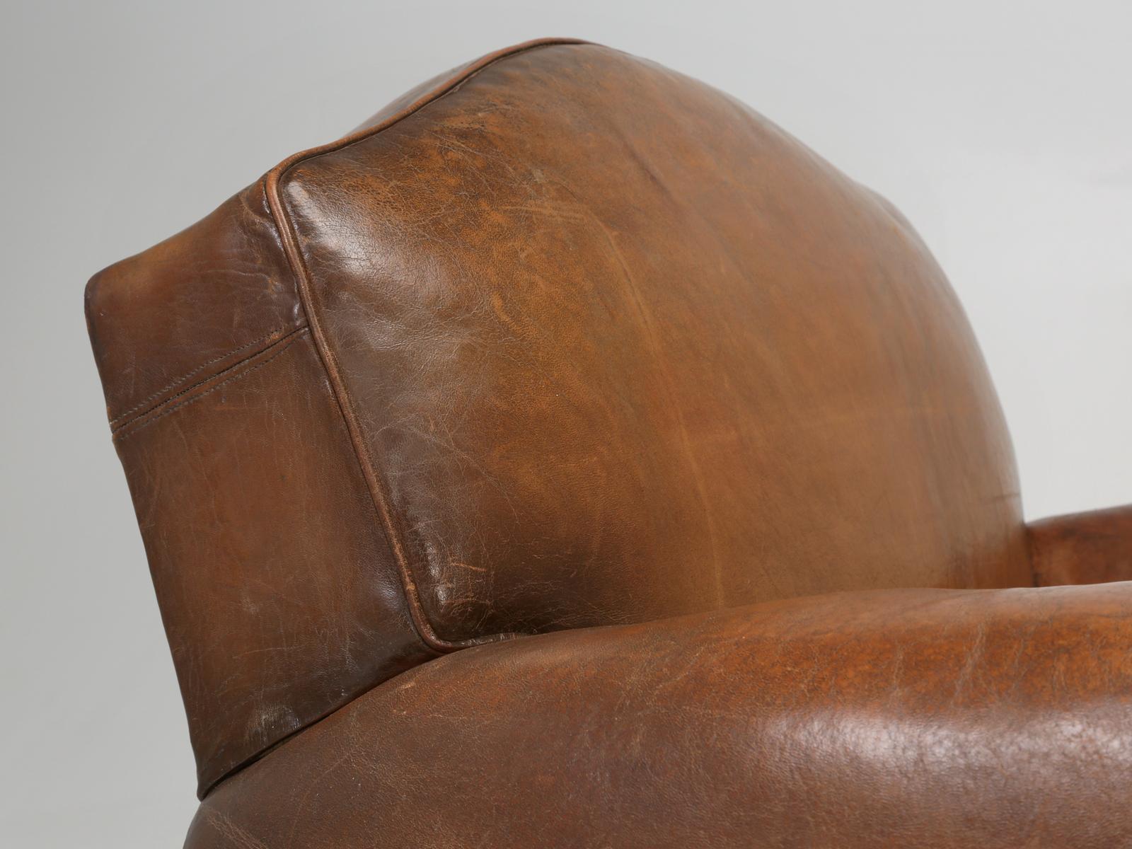 leather french chair