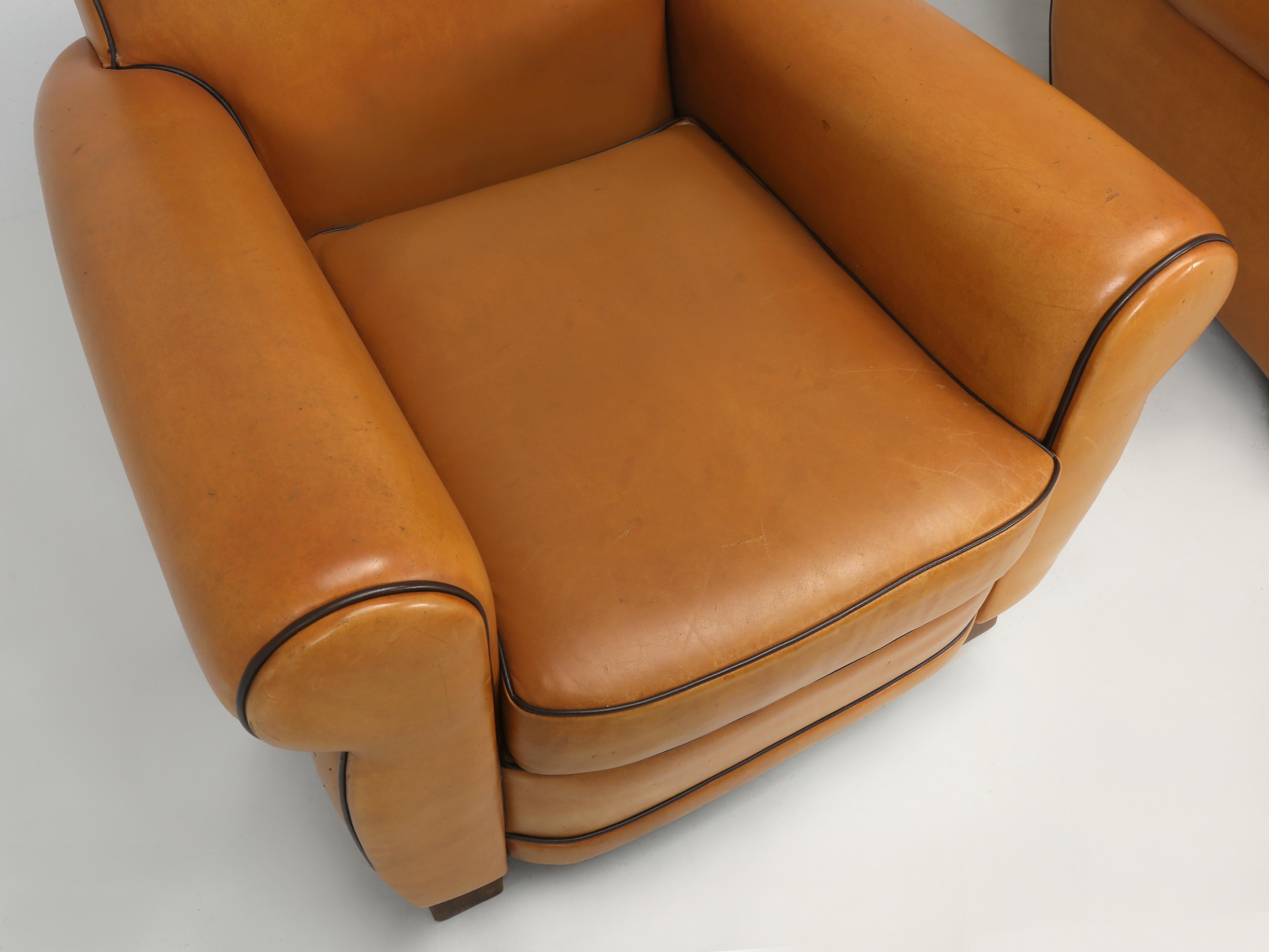 leather club chair ottoman