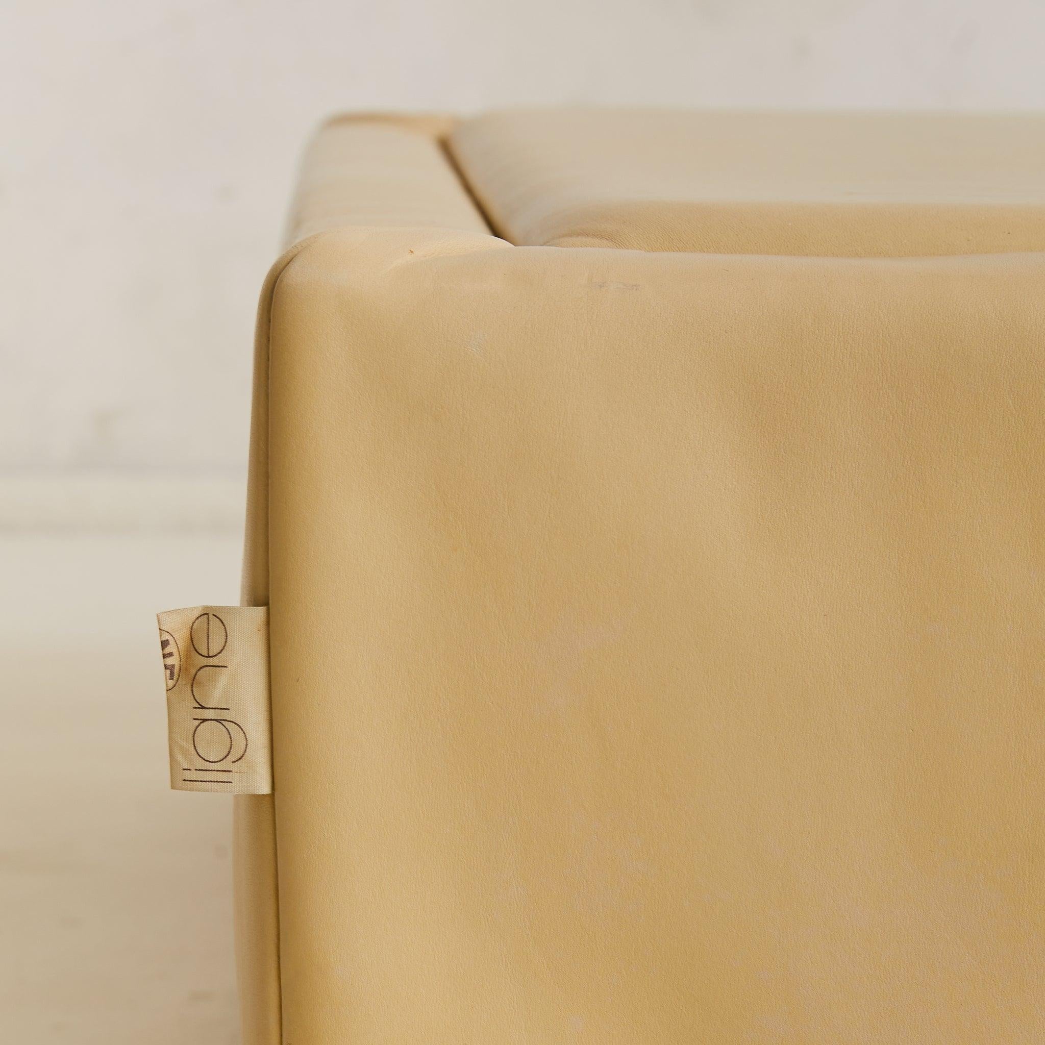 French Leather Coffee Table with Storage by Ligne Roset, 1970s en vente 3