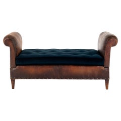 Retro French Leather Daybed