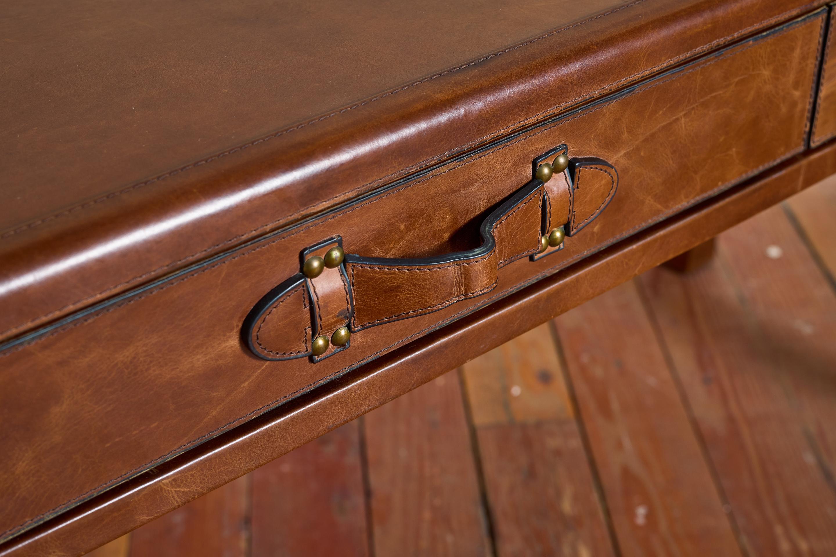 French Leather Desk For Sale 5