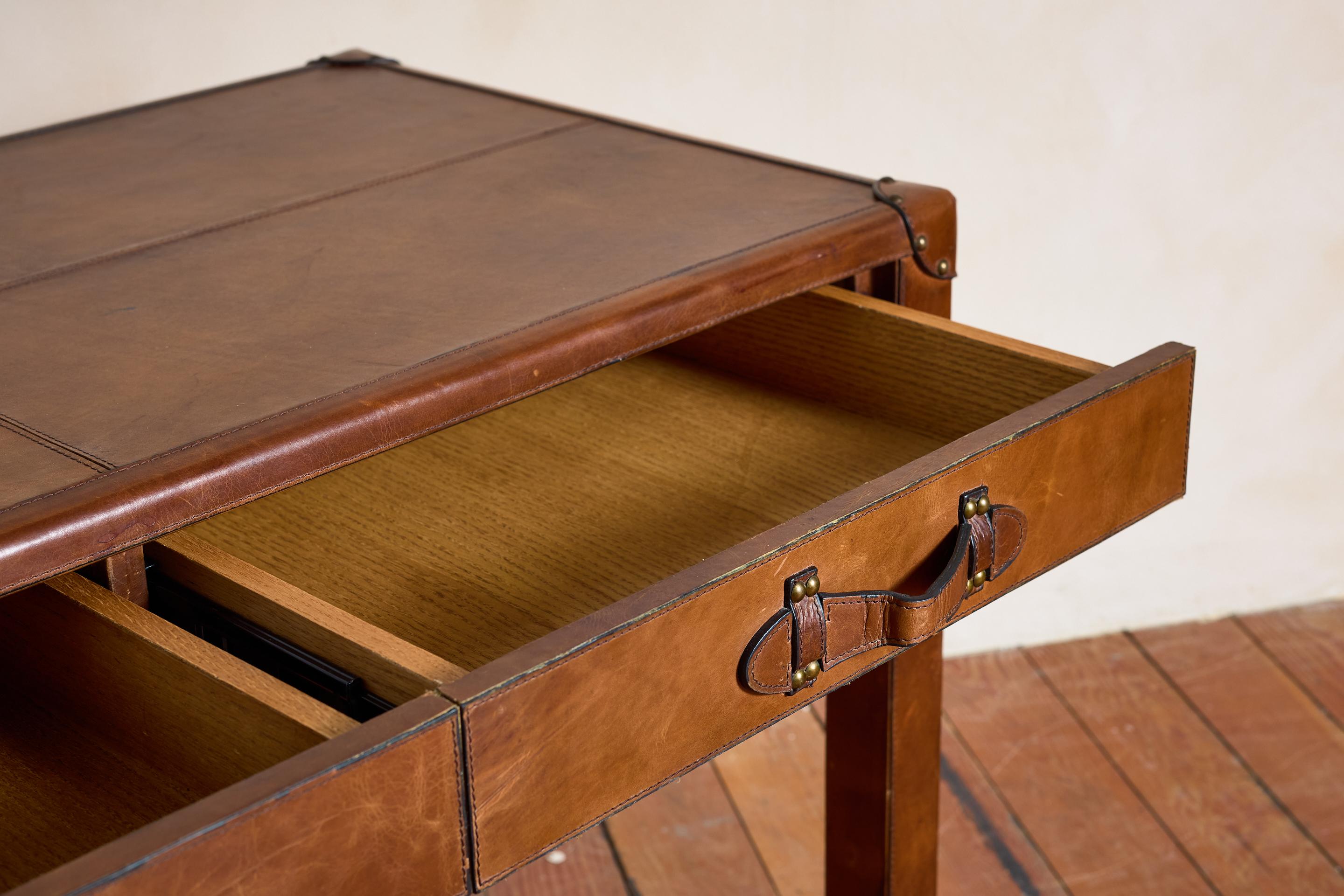 French Leather Desk For Sale 6