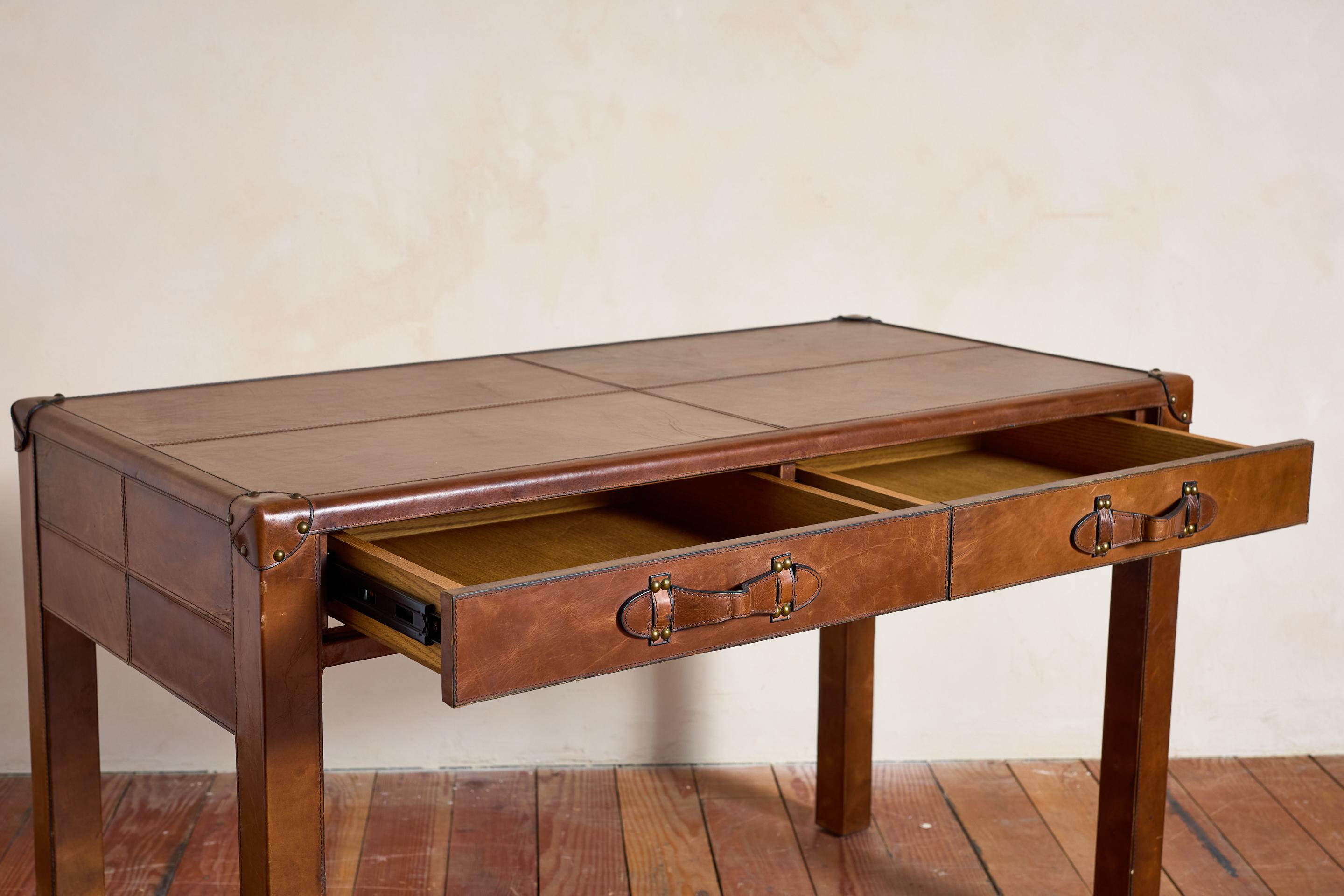 French Leather Desk For Sale 7