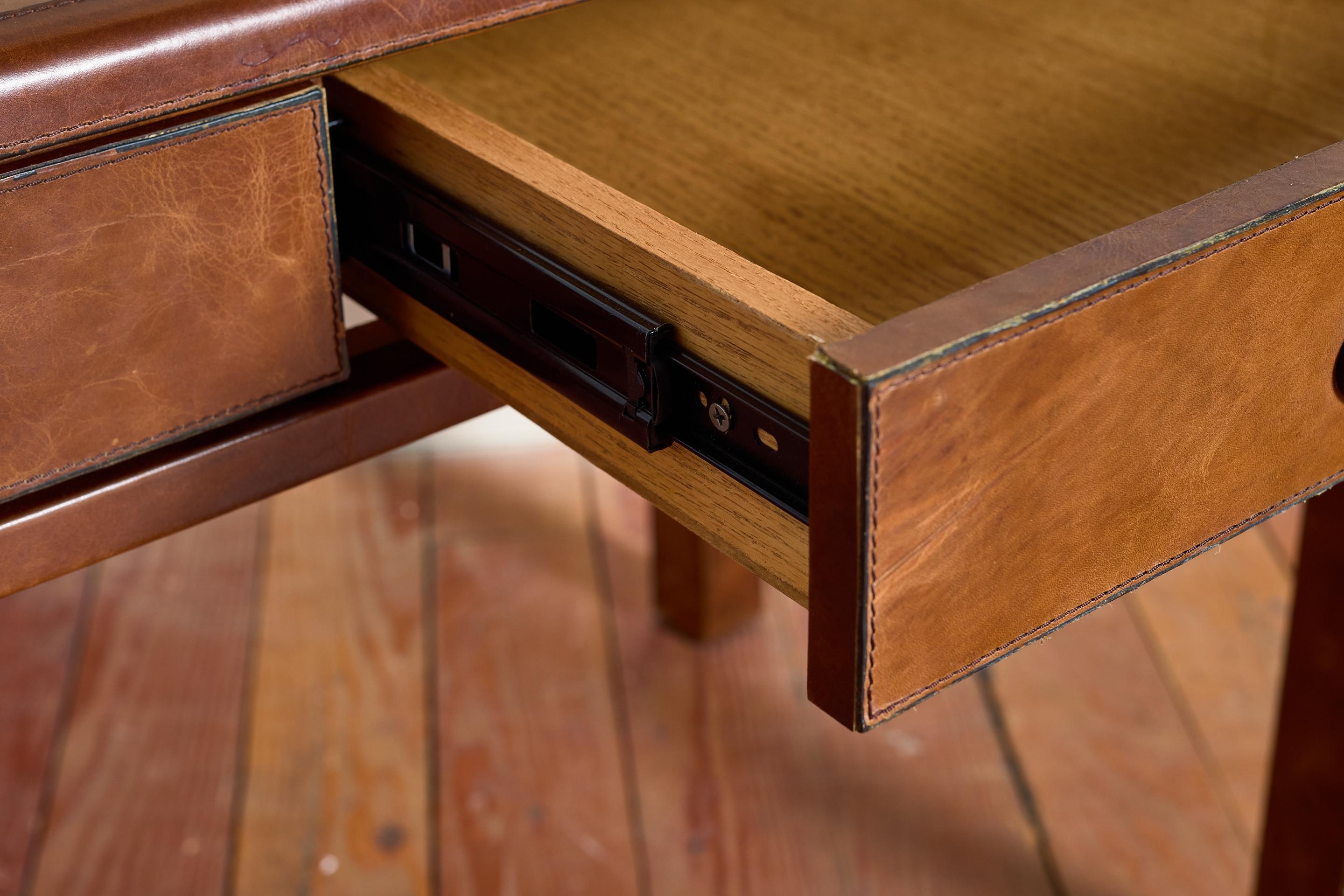 French Leather Desk For Sale 8