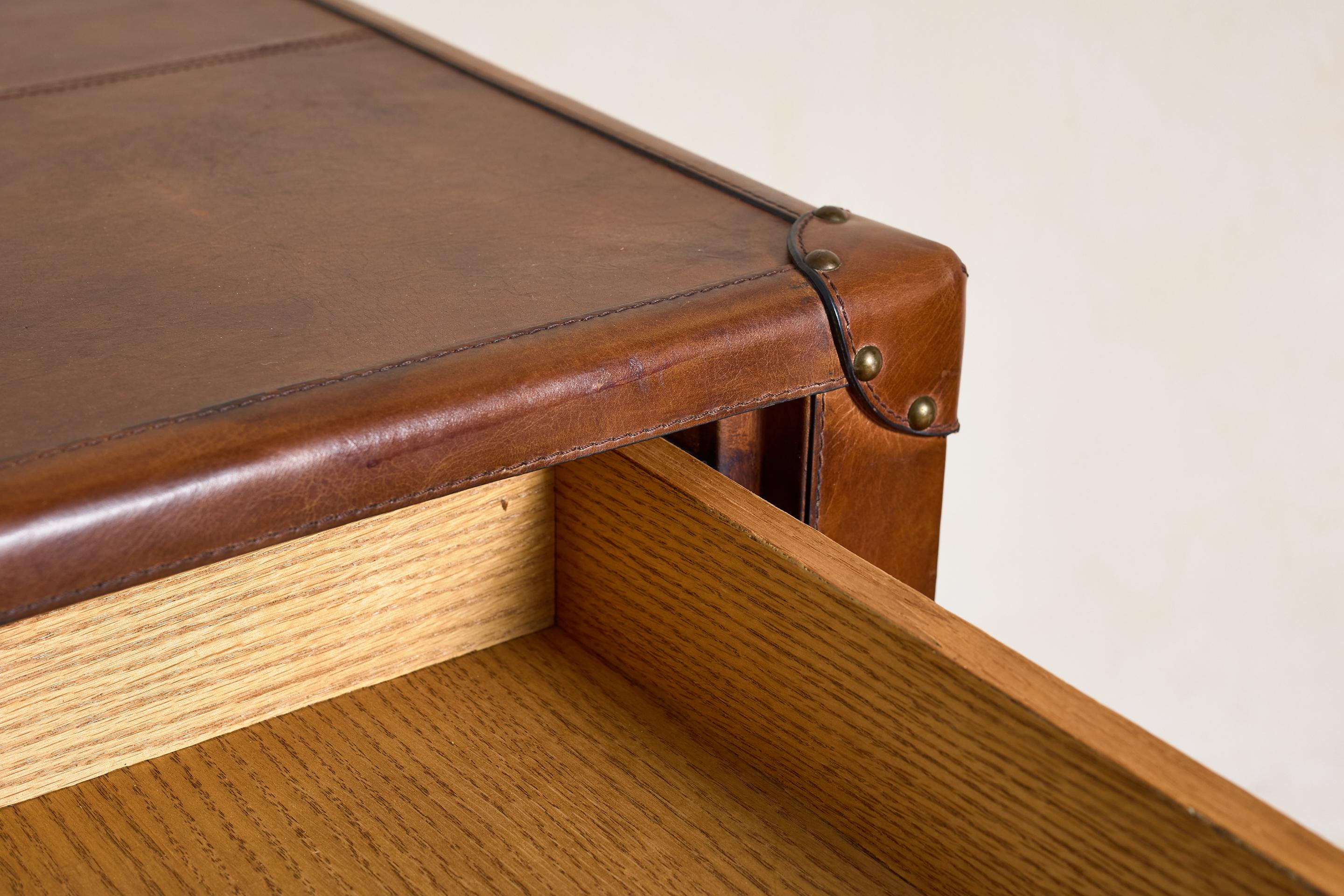 French Leather Desk For Sale 10
