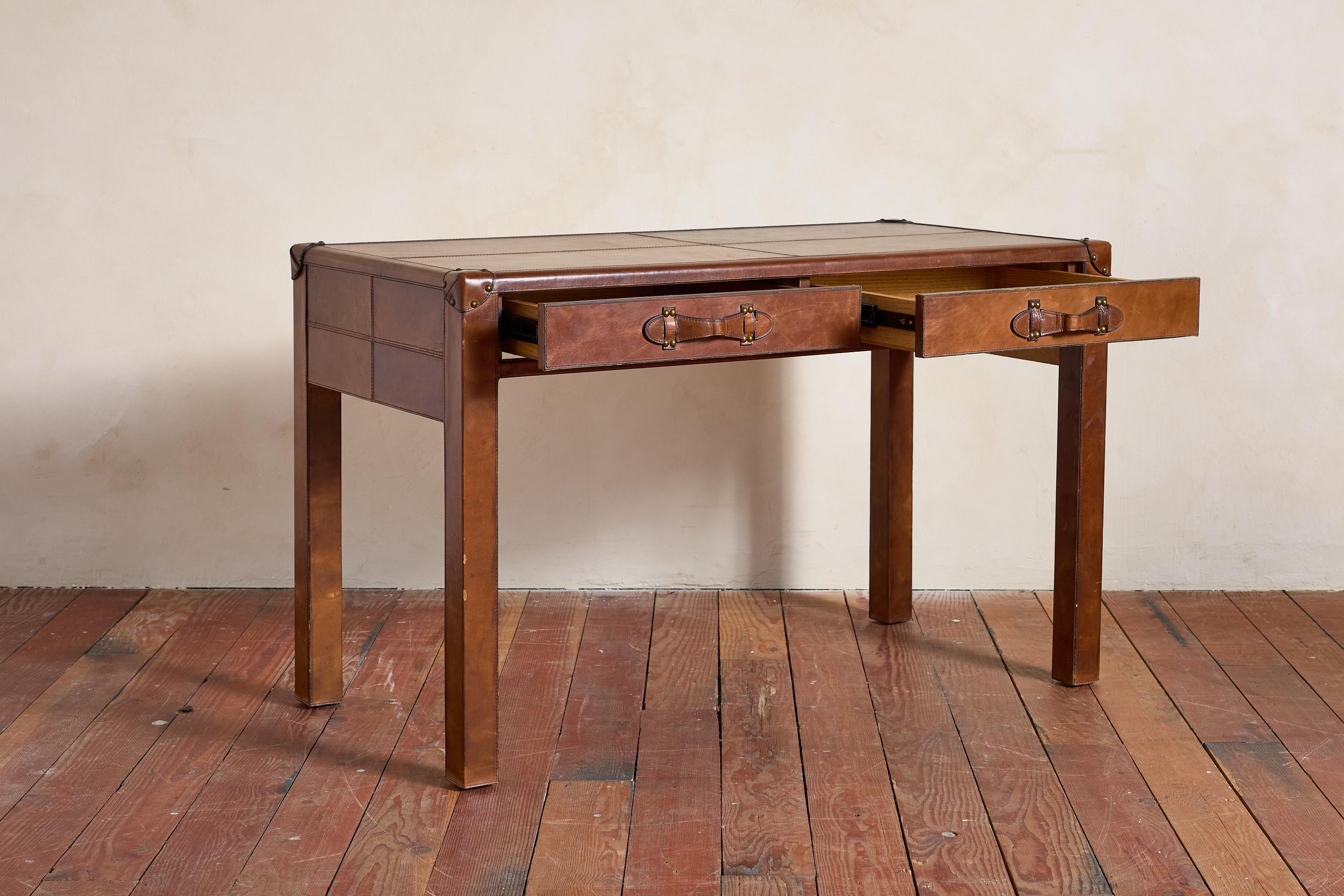 French Leather Desk For Sale 14
