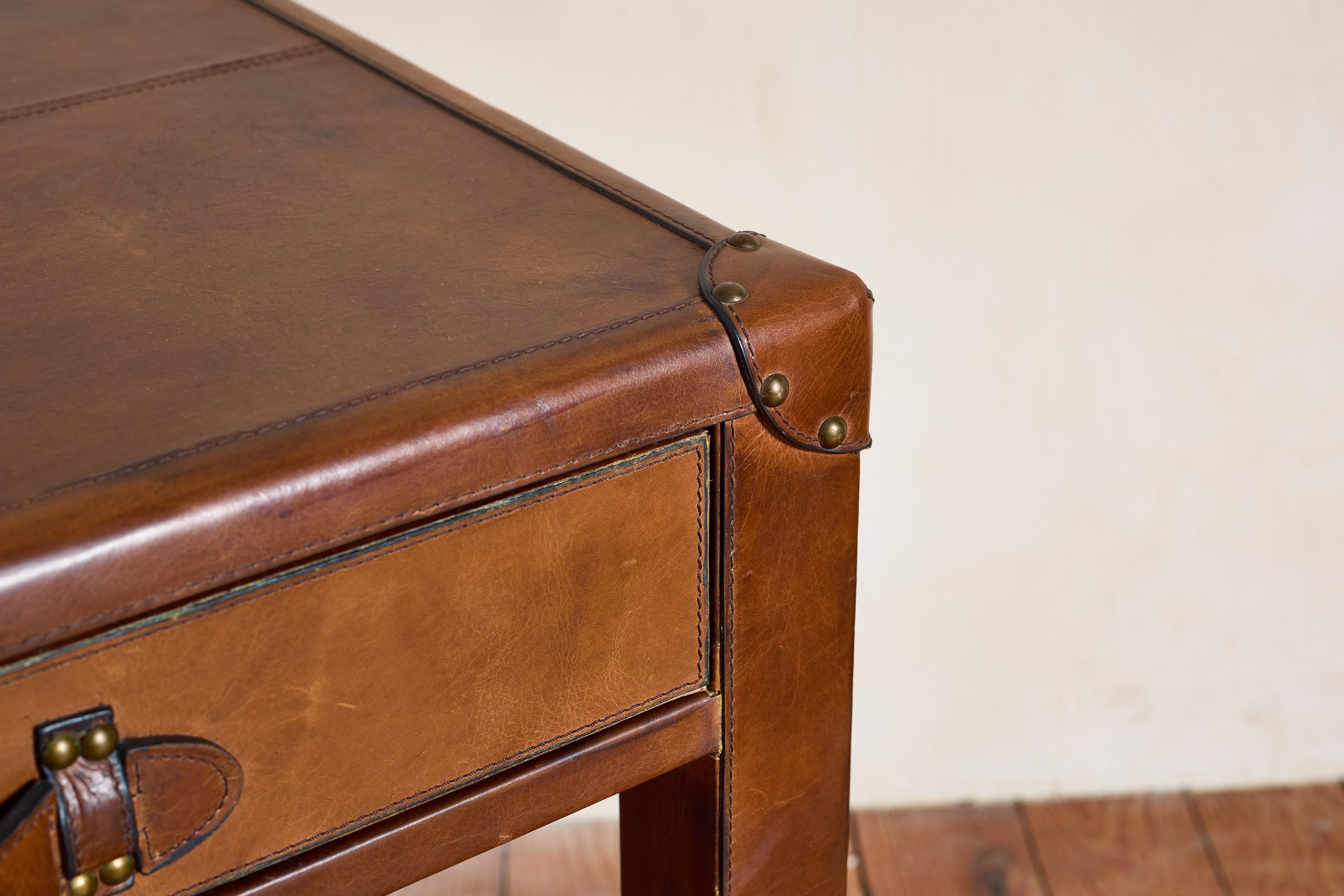 French Leather Desk For Sale 3