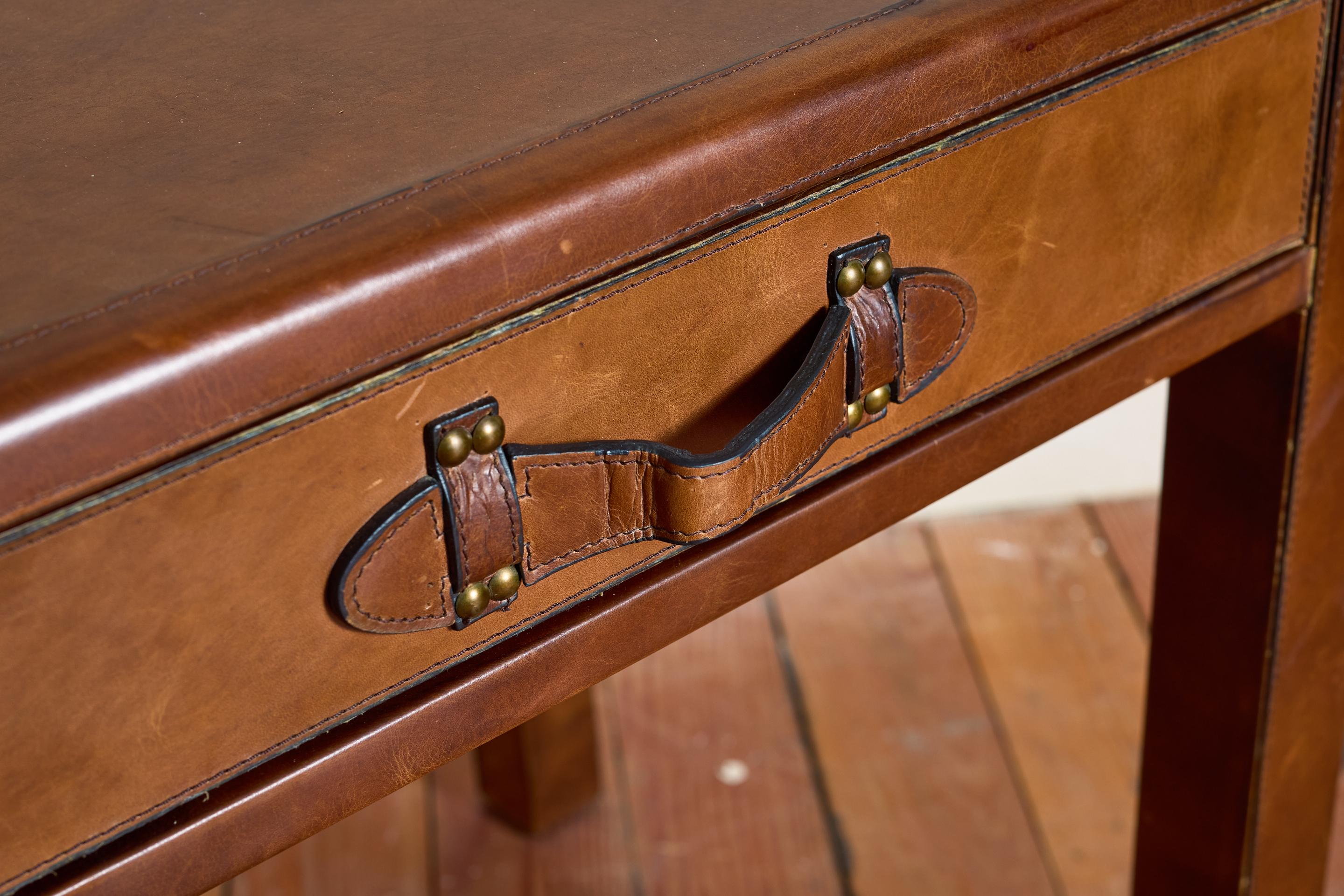 French Leather Desk For Sale 4