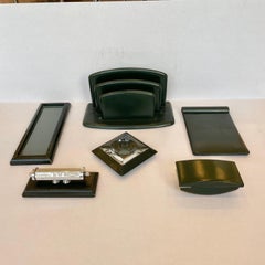 French Leather Desk Set by Le Tanneur