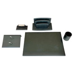 Retro French Leather Desk Set by Le Tanneur