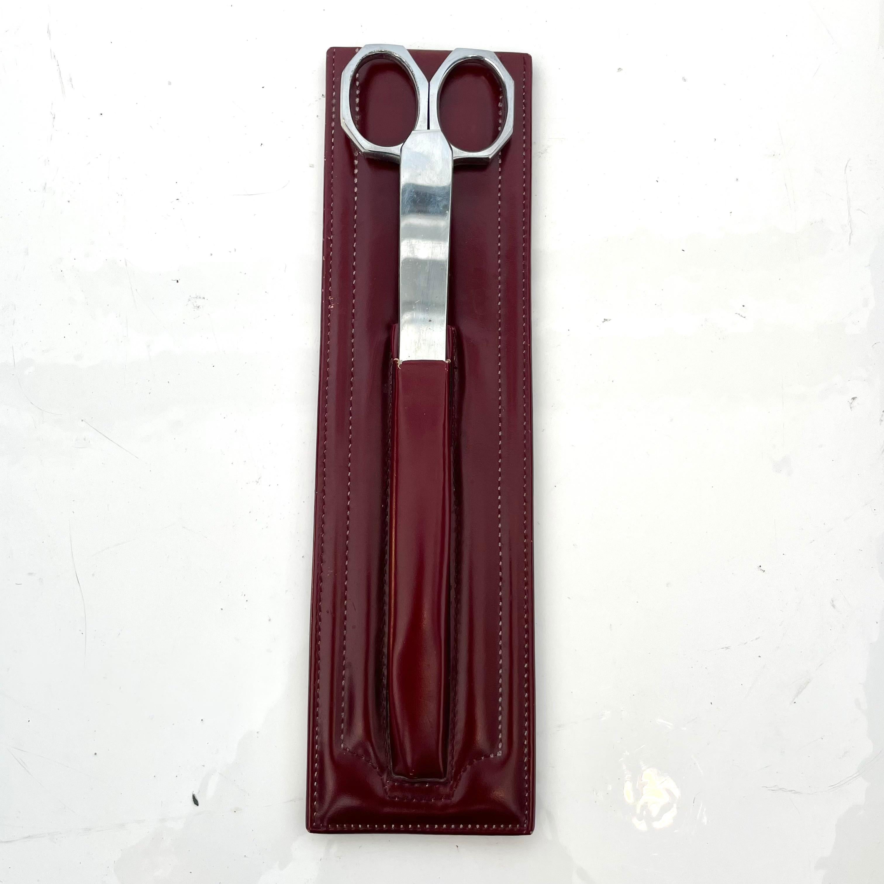 Französisches Leder-Schreibtischset im Zustand „Gut“ im Angebot in Los Angeles, CA