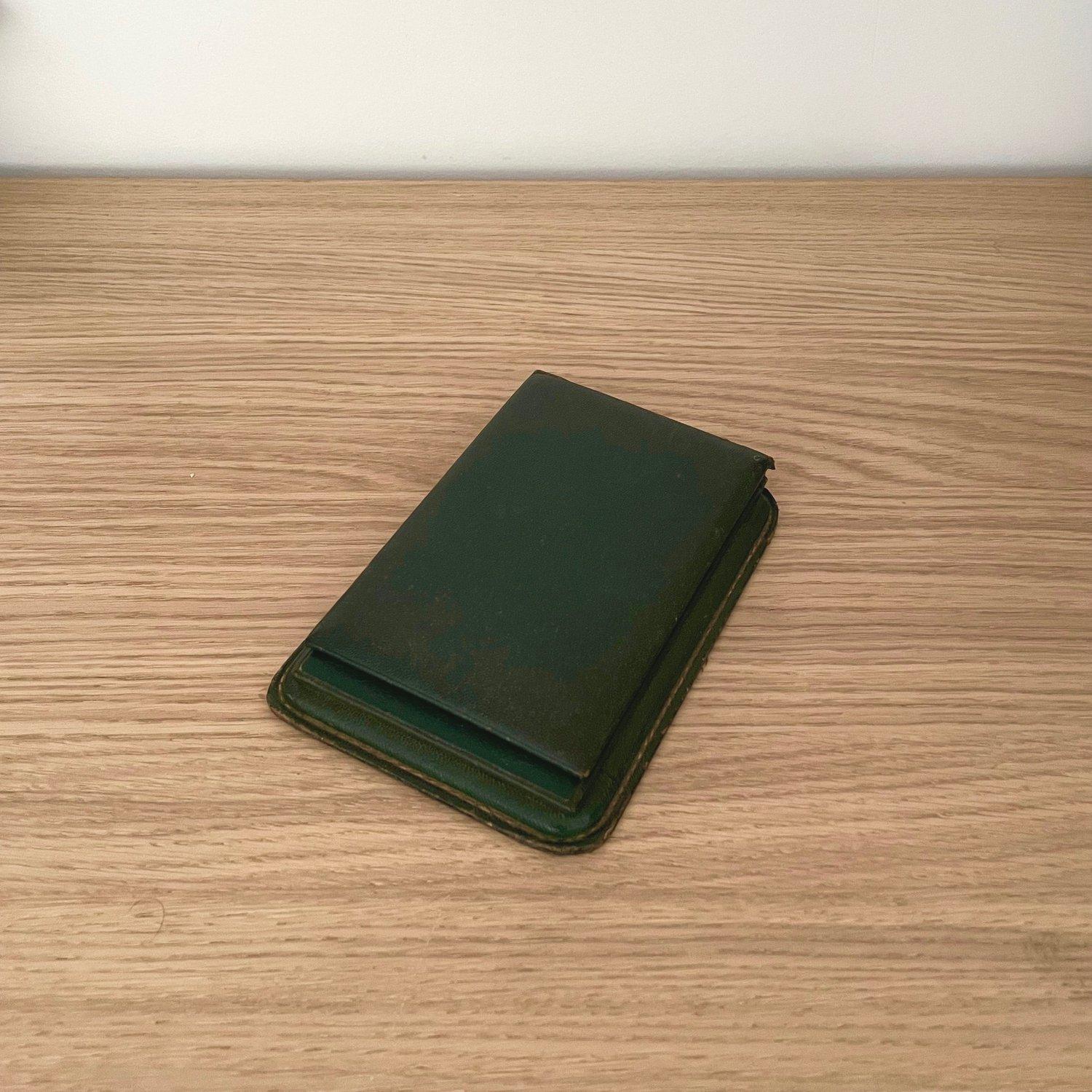 Schreibtisch-Set aus Leder im Stil von Jacques Adnet im Angebot 1