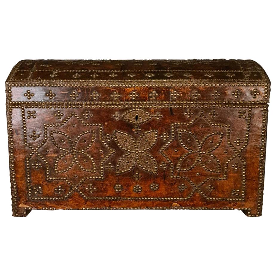 French Leather Studded Trunk
