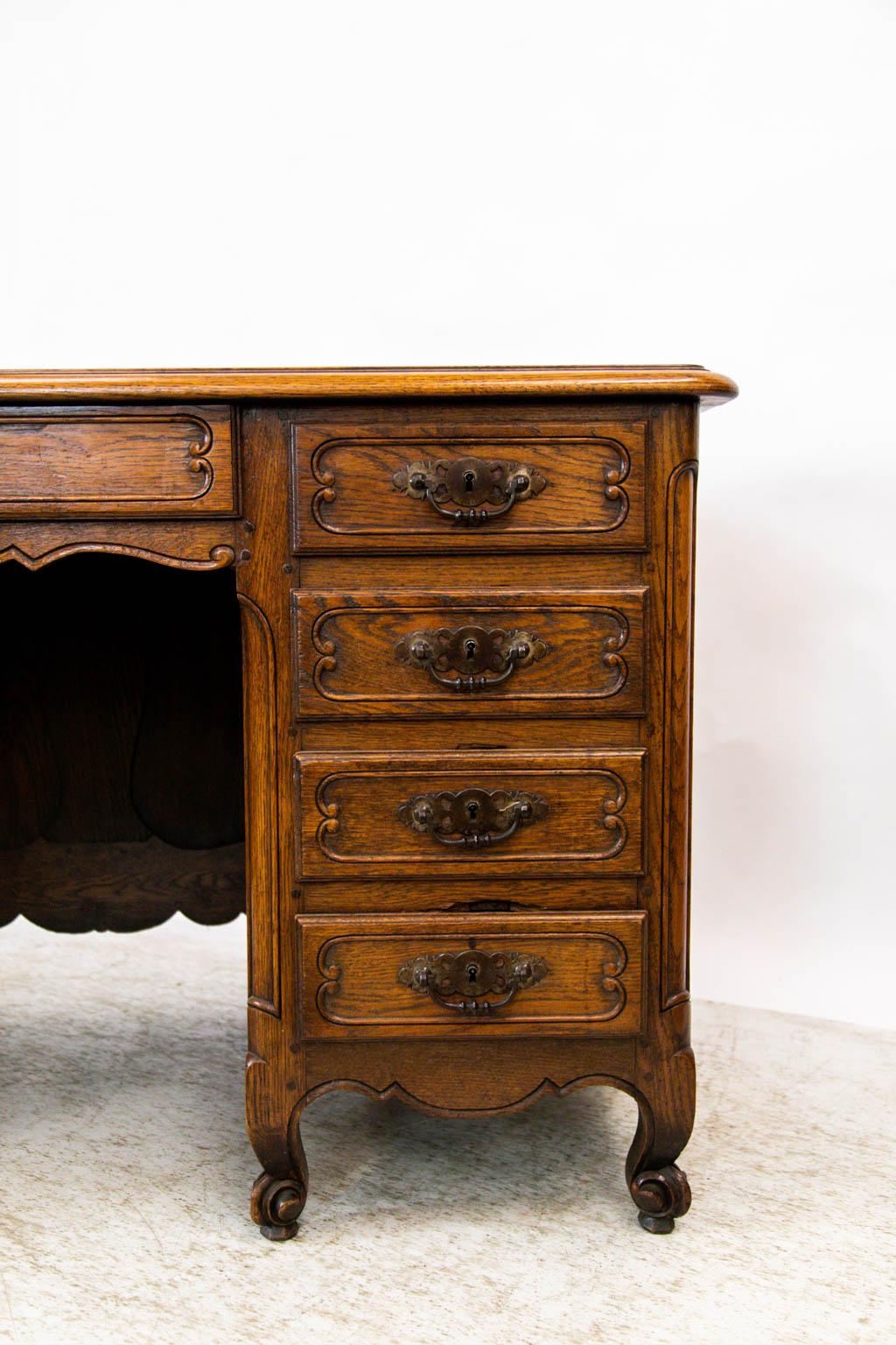 French Leather Top Desk 2