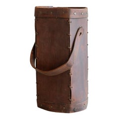 French Leather Umbrella Stand