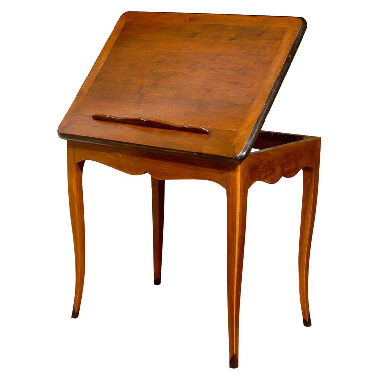 French Lecturn Side Table Writing Desk from Grenoble, France