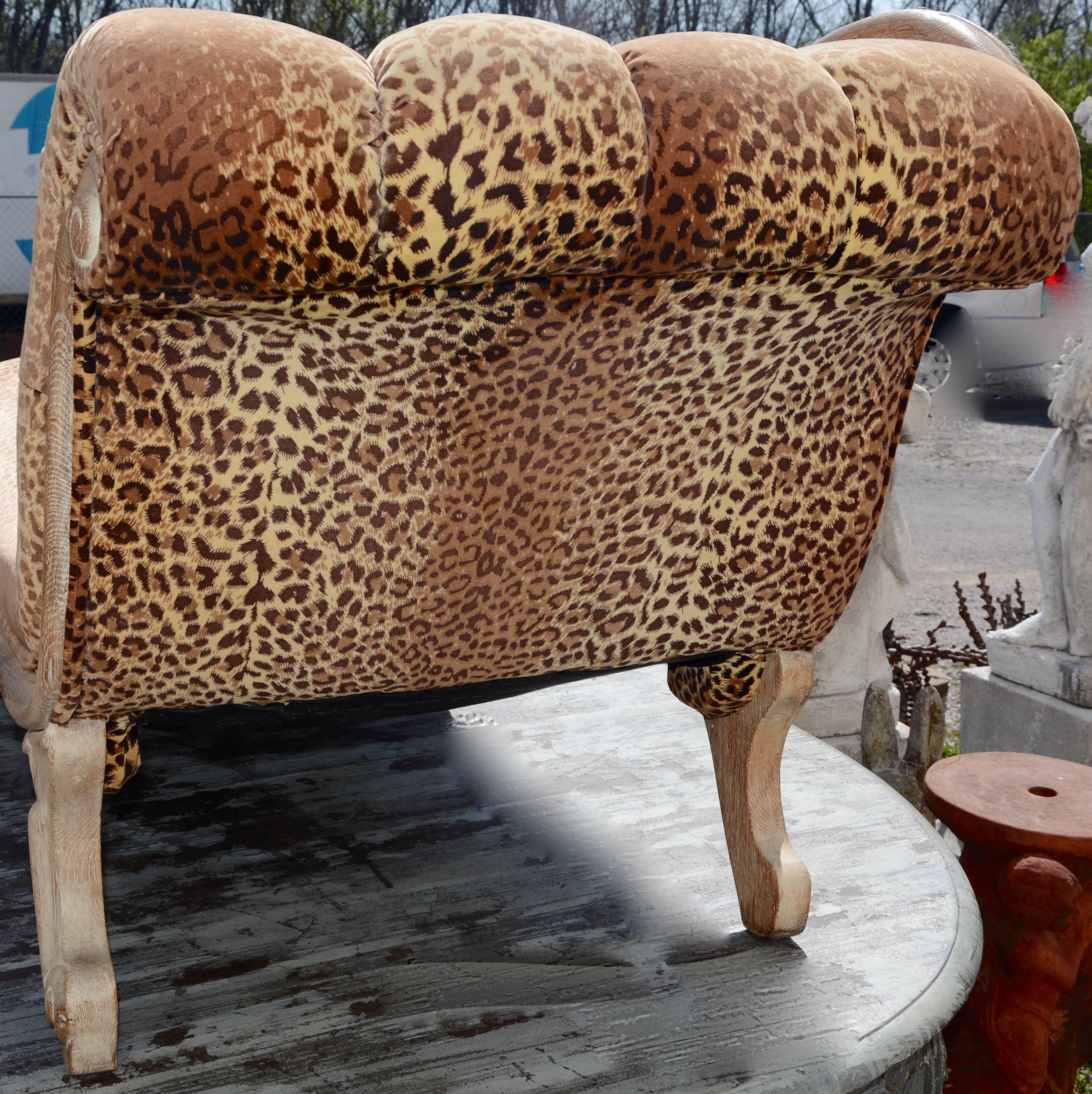 leopard chaise lounge