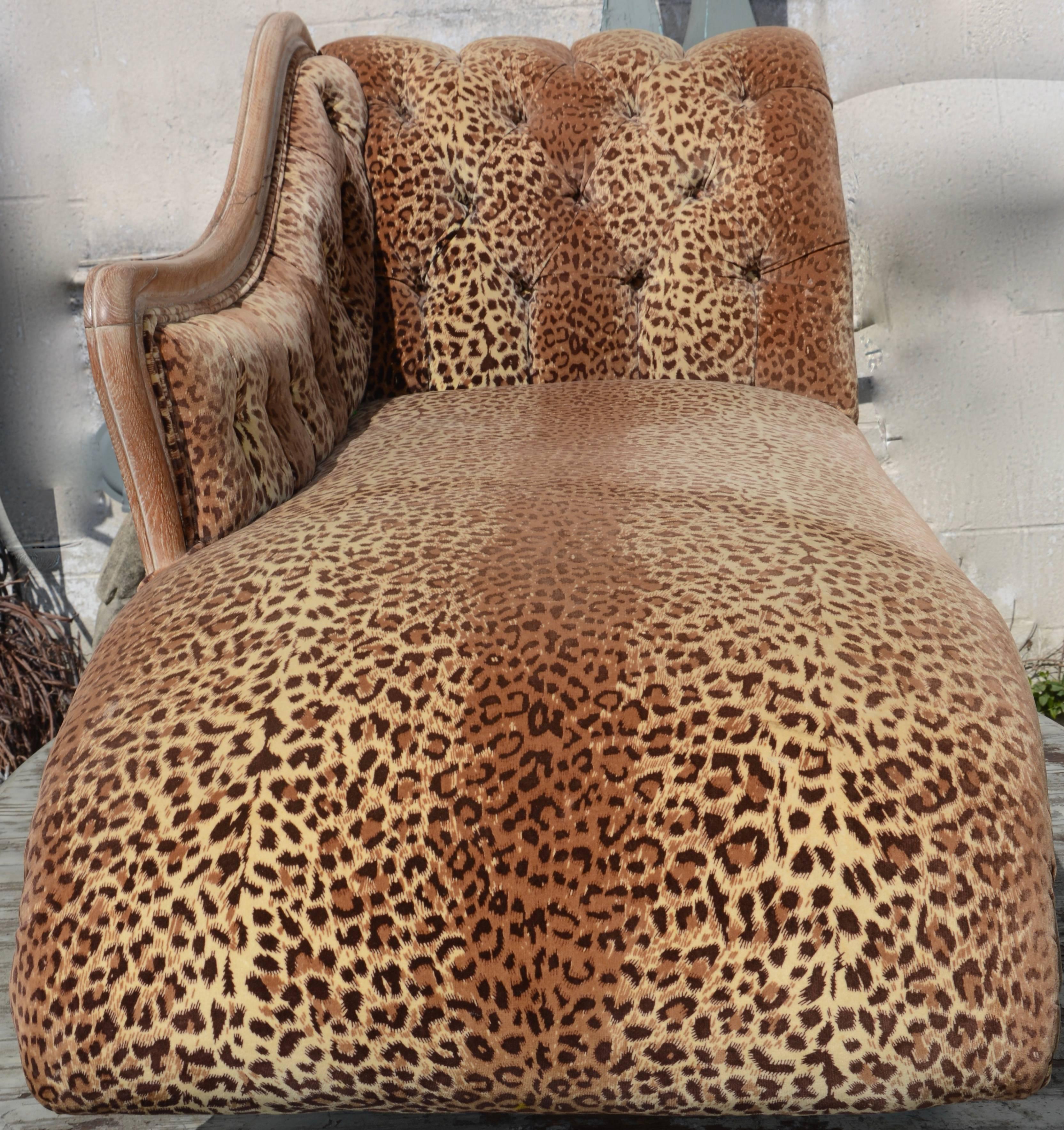 animal print chaise lounge