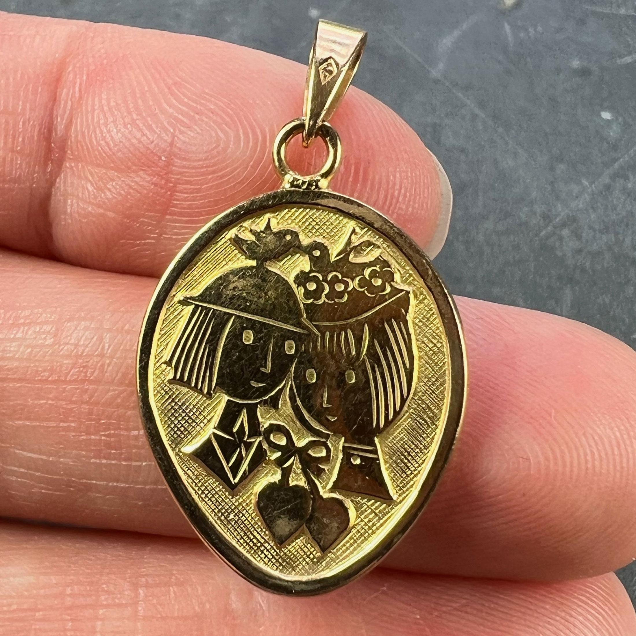 pendentif amoureux de peynet
