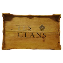 French Les Clans Wine Box Tray  A good looking piece 