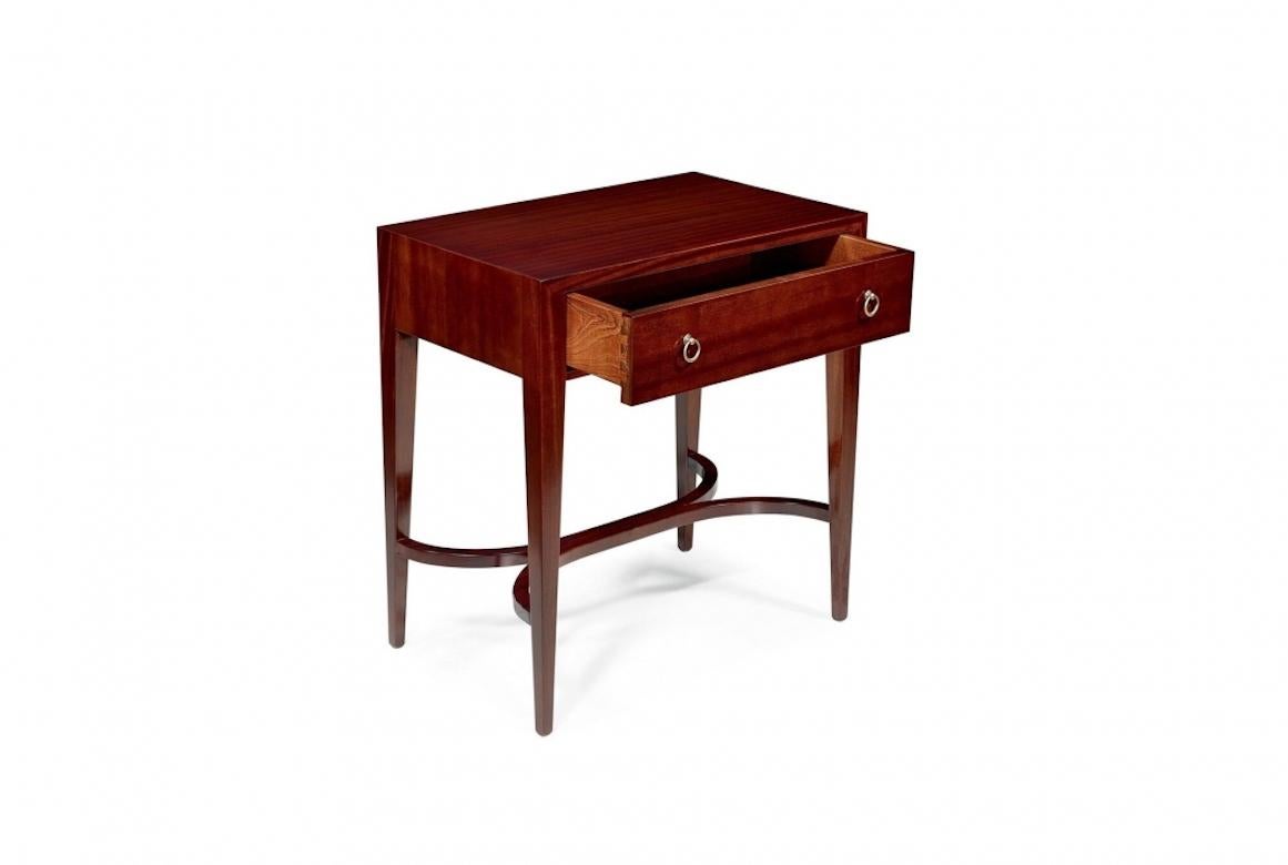 Wood French Lewis Bedside Table, 20th Century For Sale