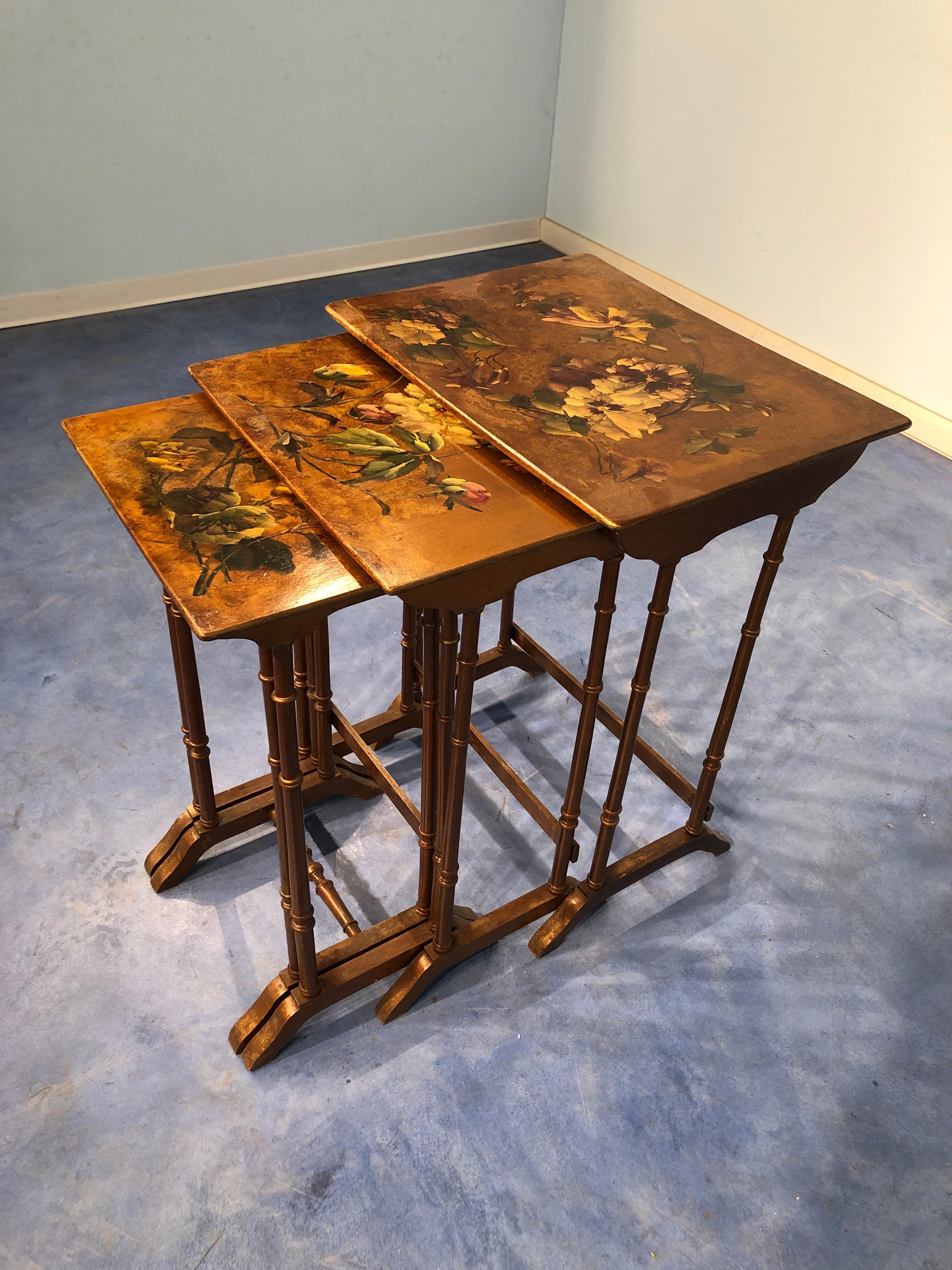 French Liberty Art Nouveau Coffee Table 