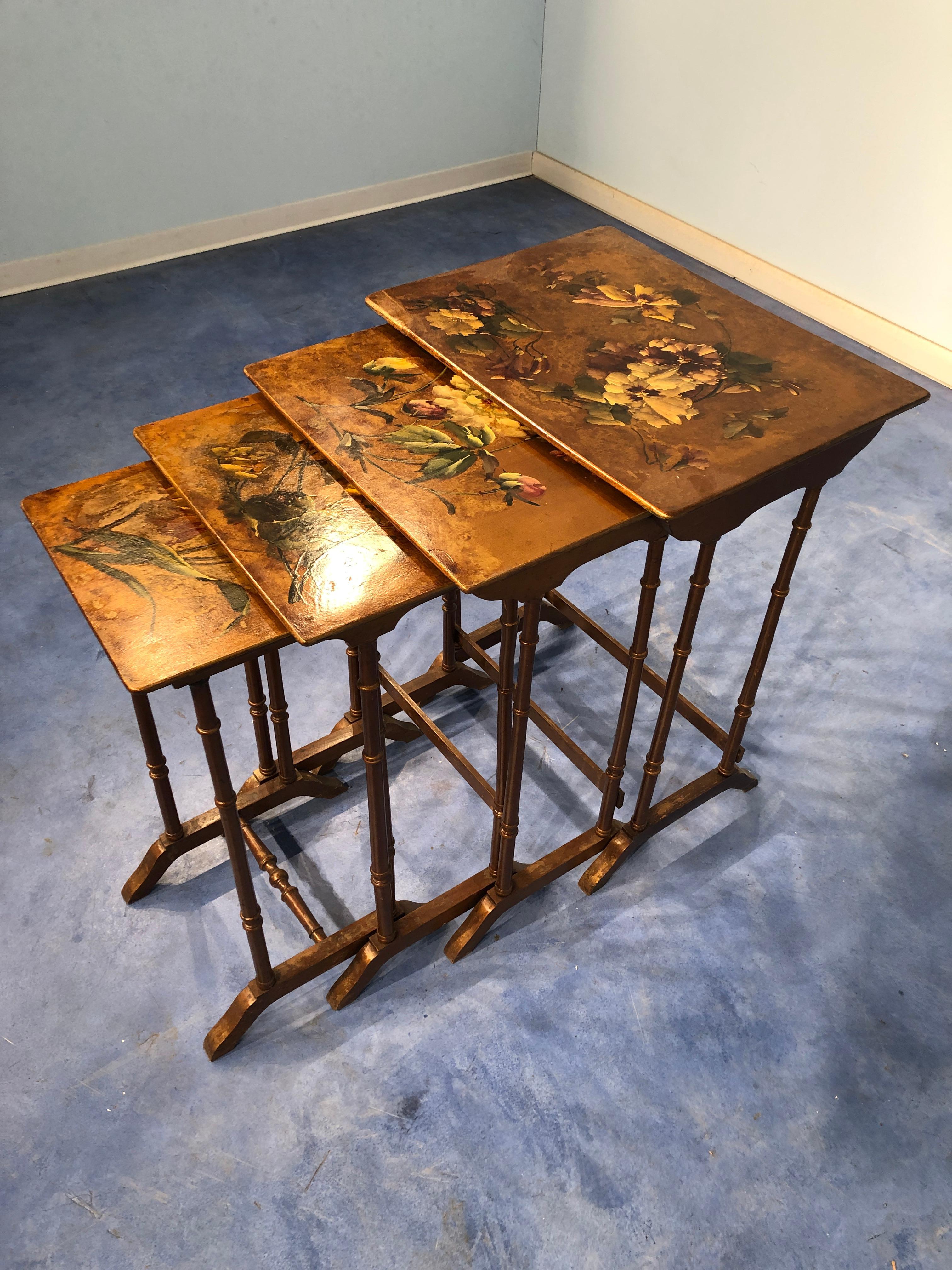 French Liberty Art Nouveau Coffee Table 