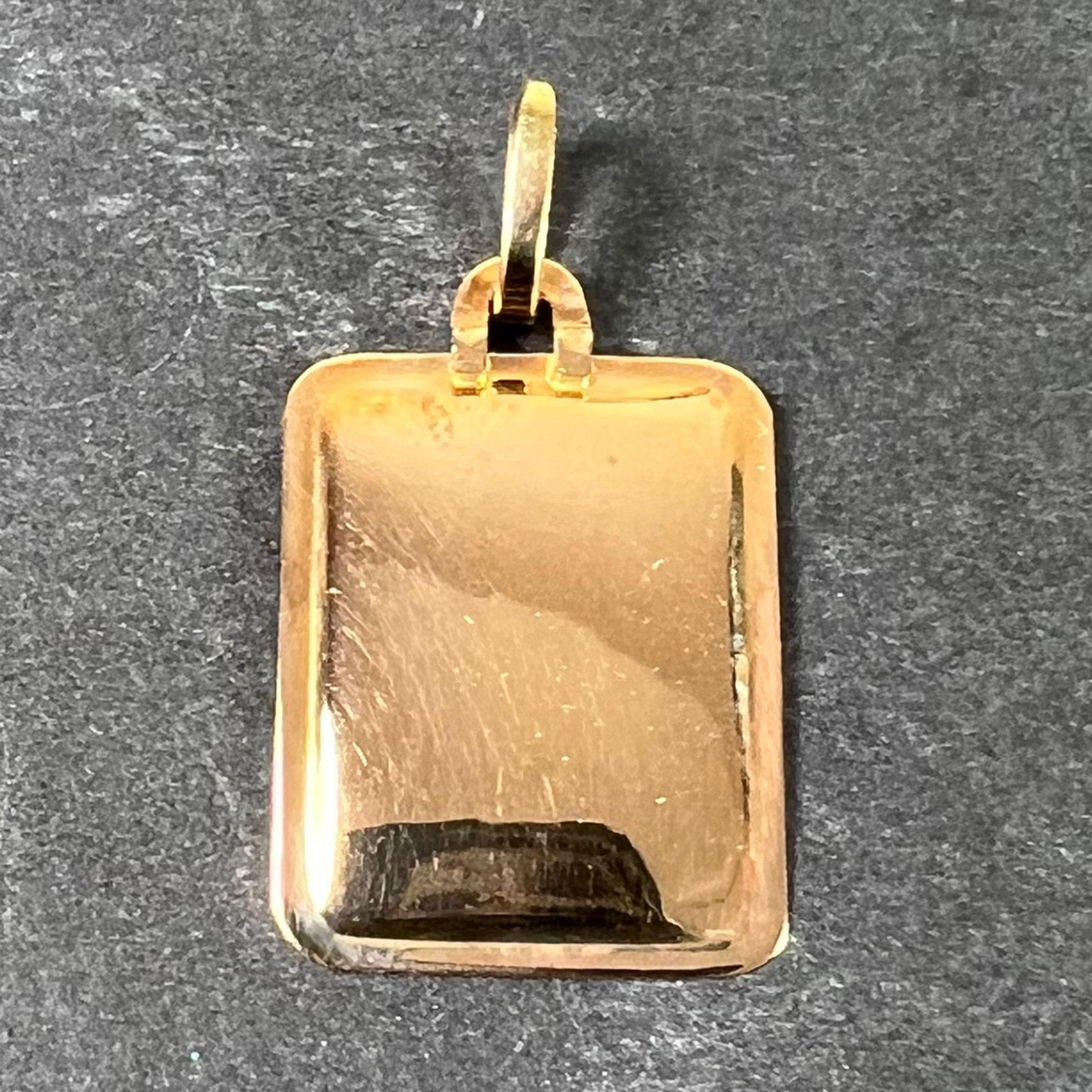 Pendentif médaille en or jaune 18 carats signe astrologique du Zodiac Balance Bon état - En vente à London, GB