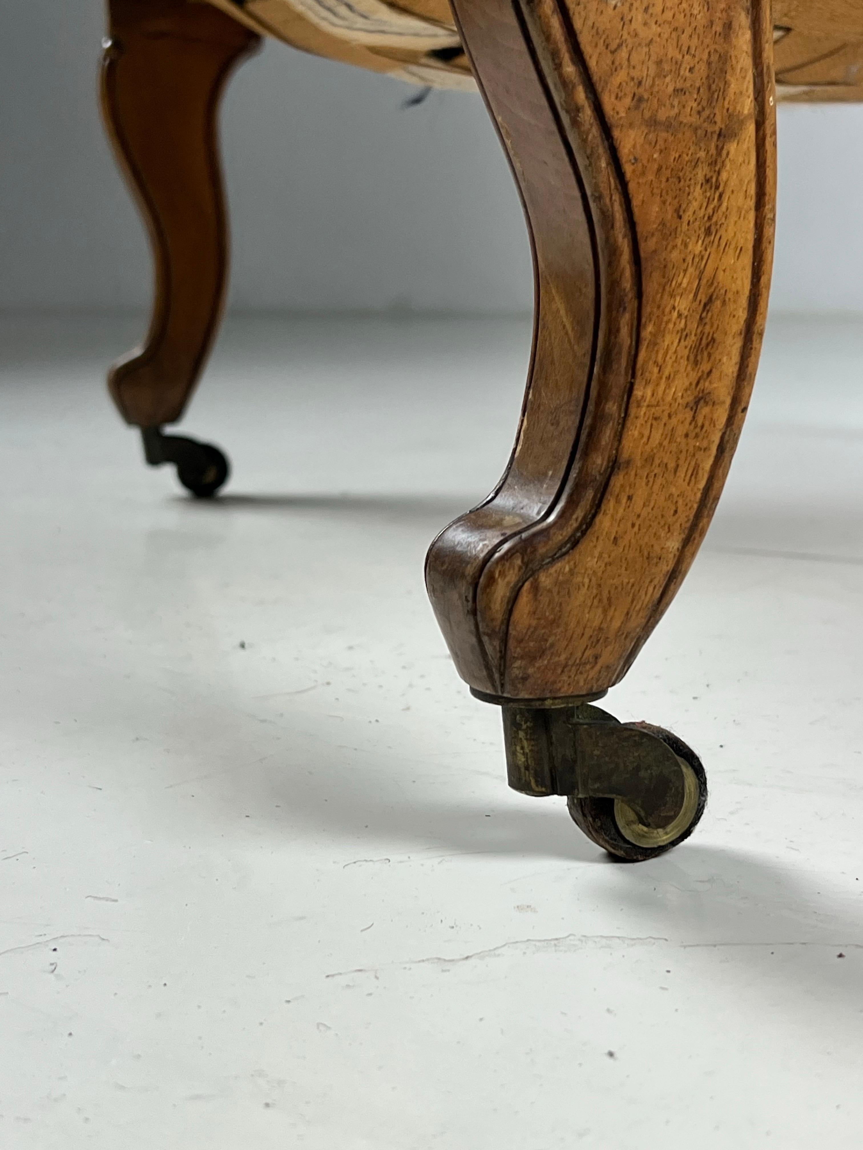 French Library armchair Black Leather ca. 1900 For Sale 10