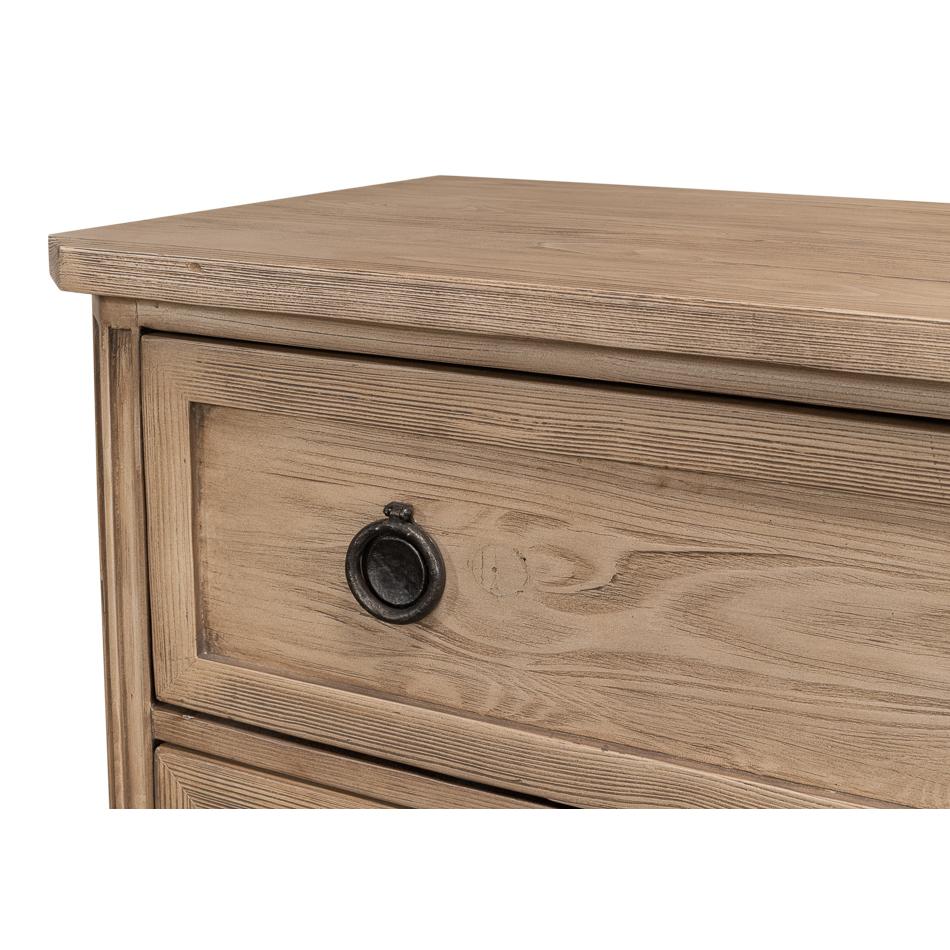 XXIe siècle et contemporain Commode huit tiroirs en chêne Light français en vente