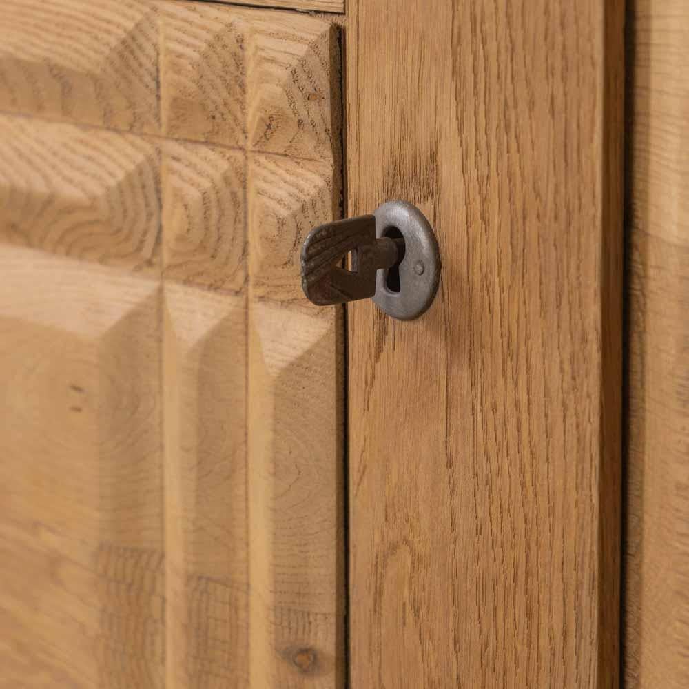 Credenza francese in Oak Light di Charles Dudouyt in vendita 5