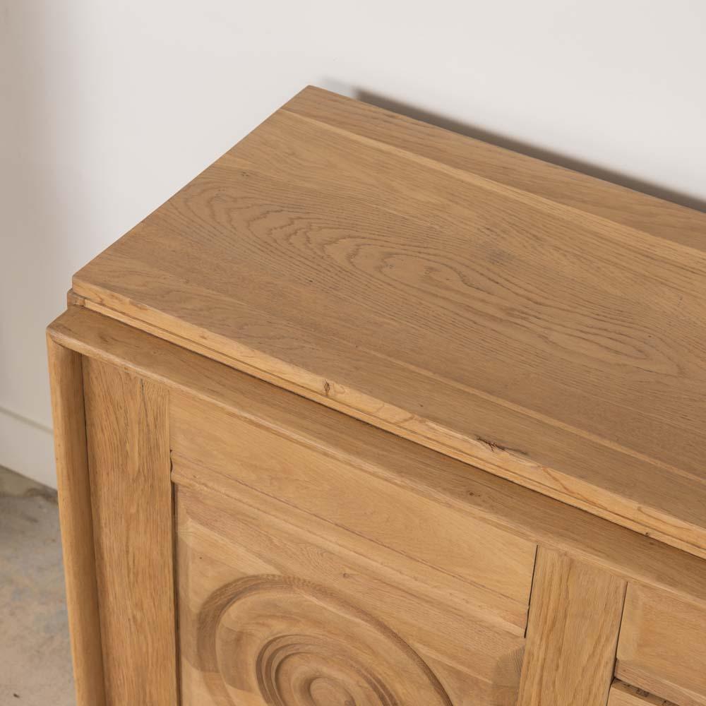 Credenza francese in Oak Light di Charles Dudouyt in vendita 7