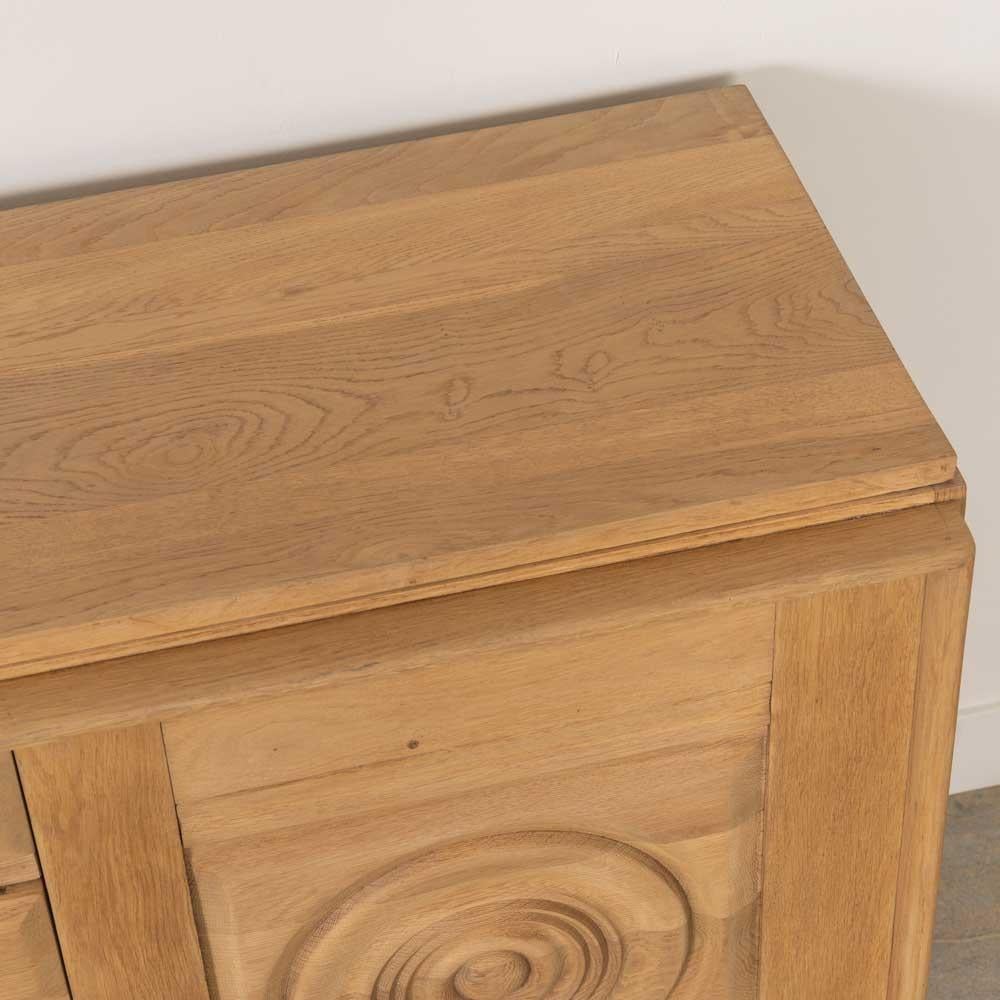 Credenza francese in Oak Light di Charles Dudouyt in vendita 8
