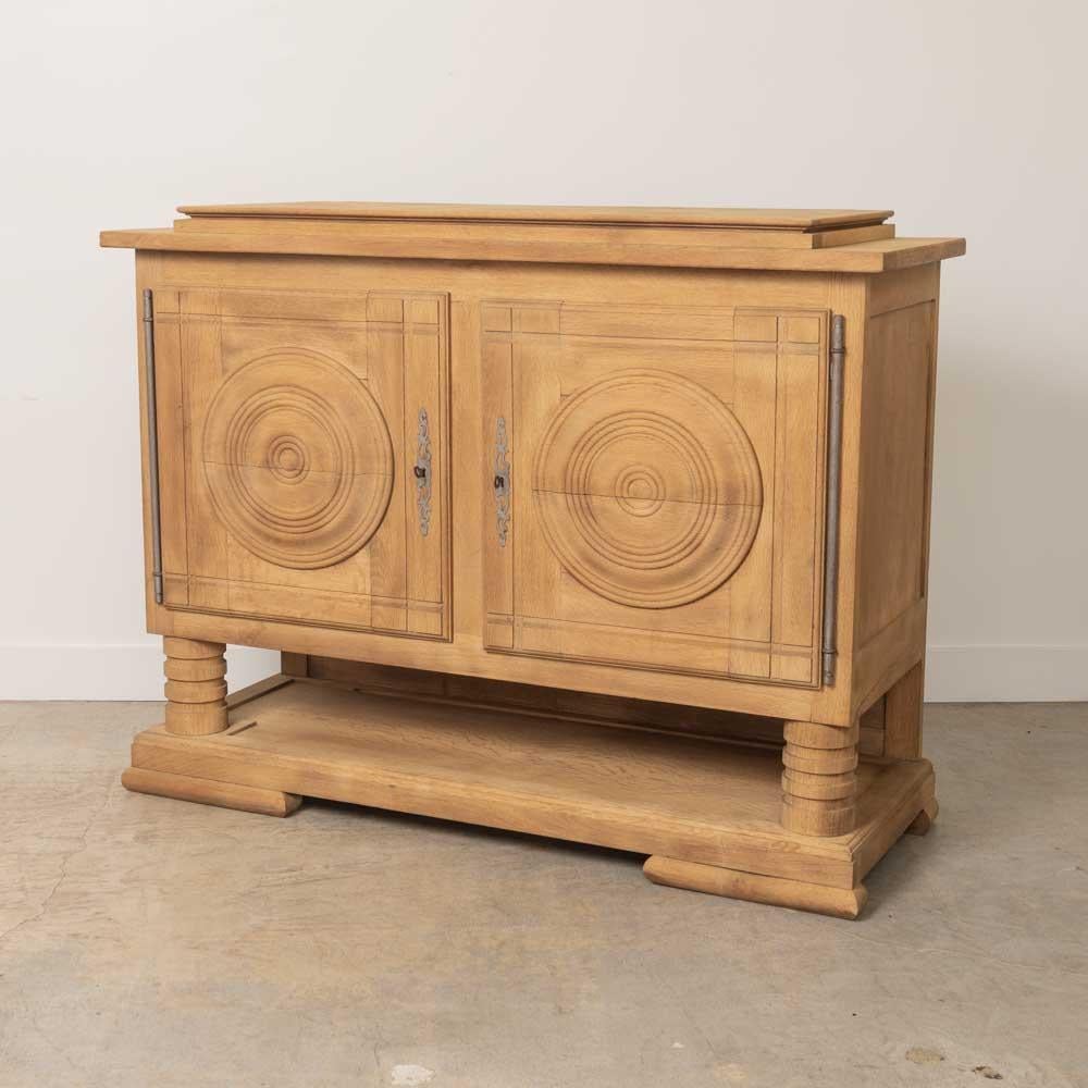 Credenza francese in Oak Light di Charles Dudouyt In condizioni buone in vendita a Los Angeles, CA
