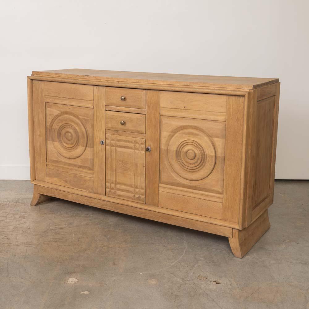Metallo Credenza francese in Oak Light di Charles Dudouyt in vendita