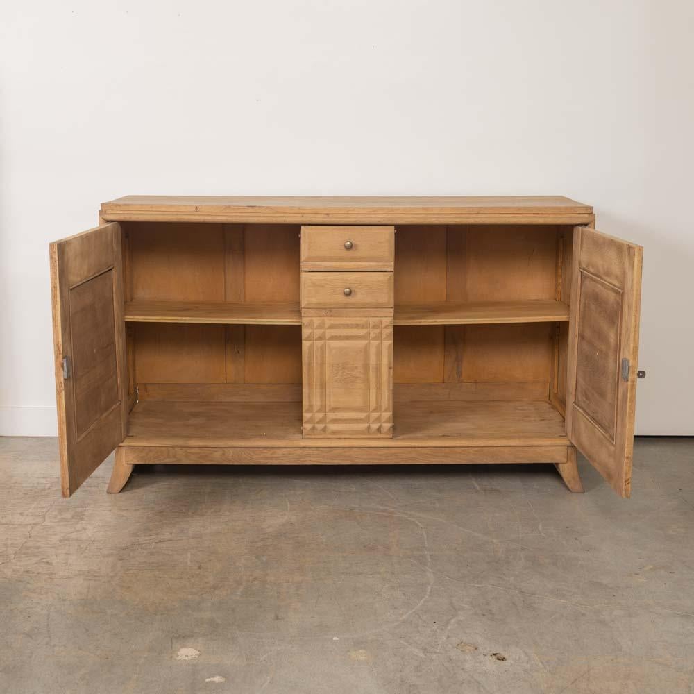 Credenza francese in Oak Light di Charles Dudouyt in vendita 2