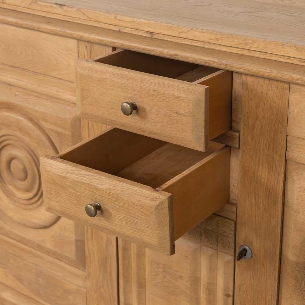 Credenza francese in Oak Light di Charles Dudouyt in vendita 3