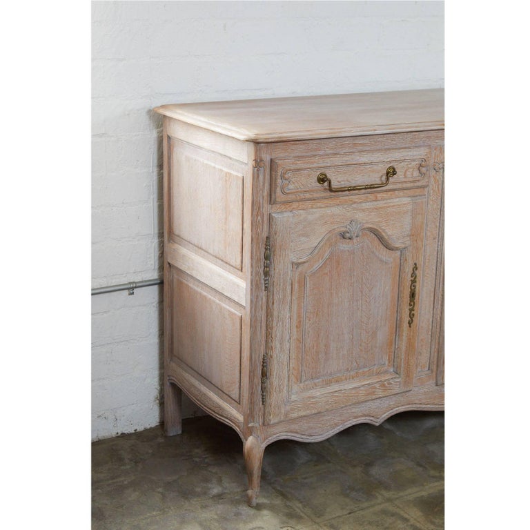 French Limed Oak Buffet For Sale at 1stDibs