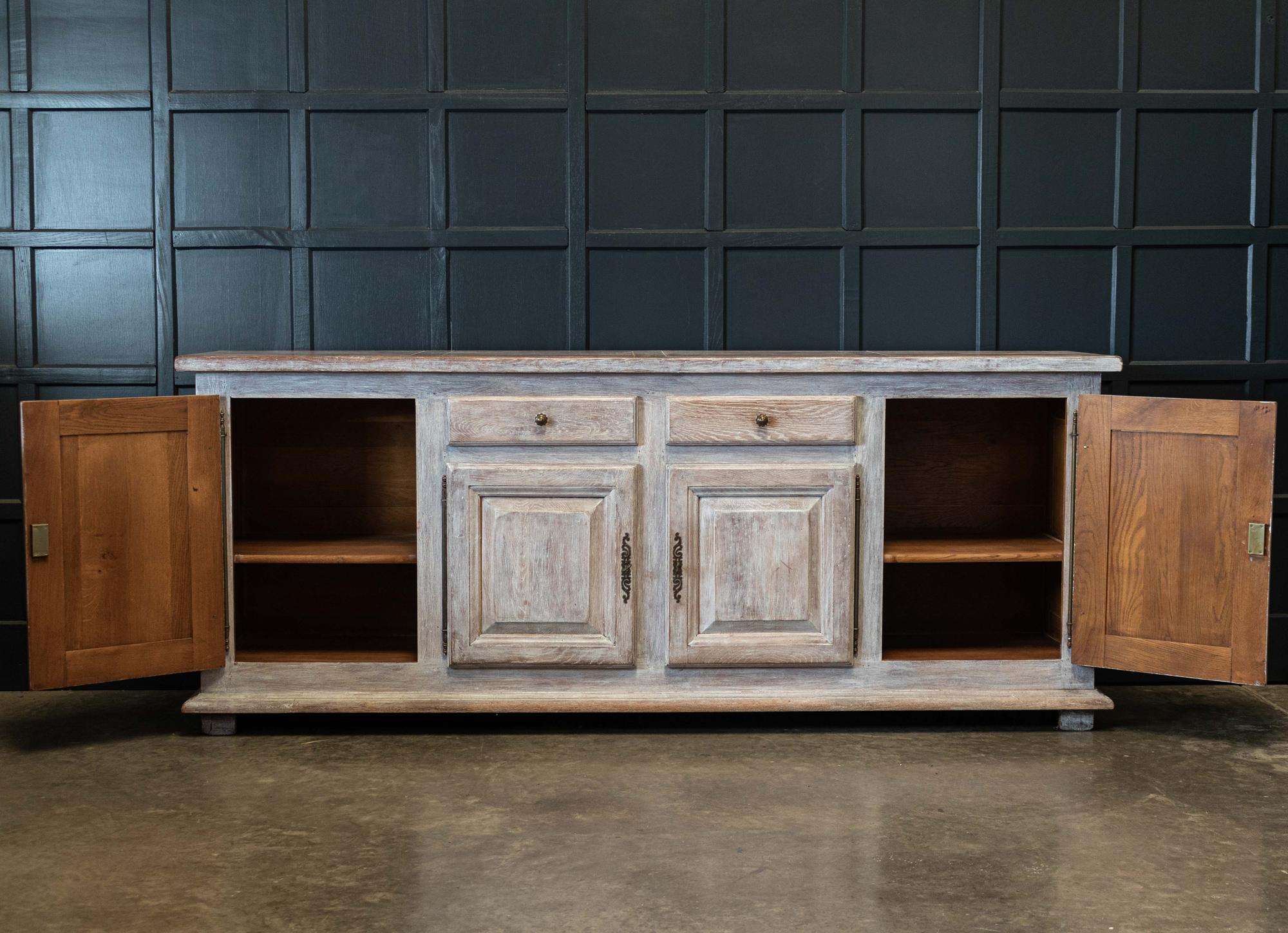 French Painted Oak Enfilade Sideboard 1