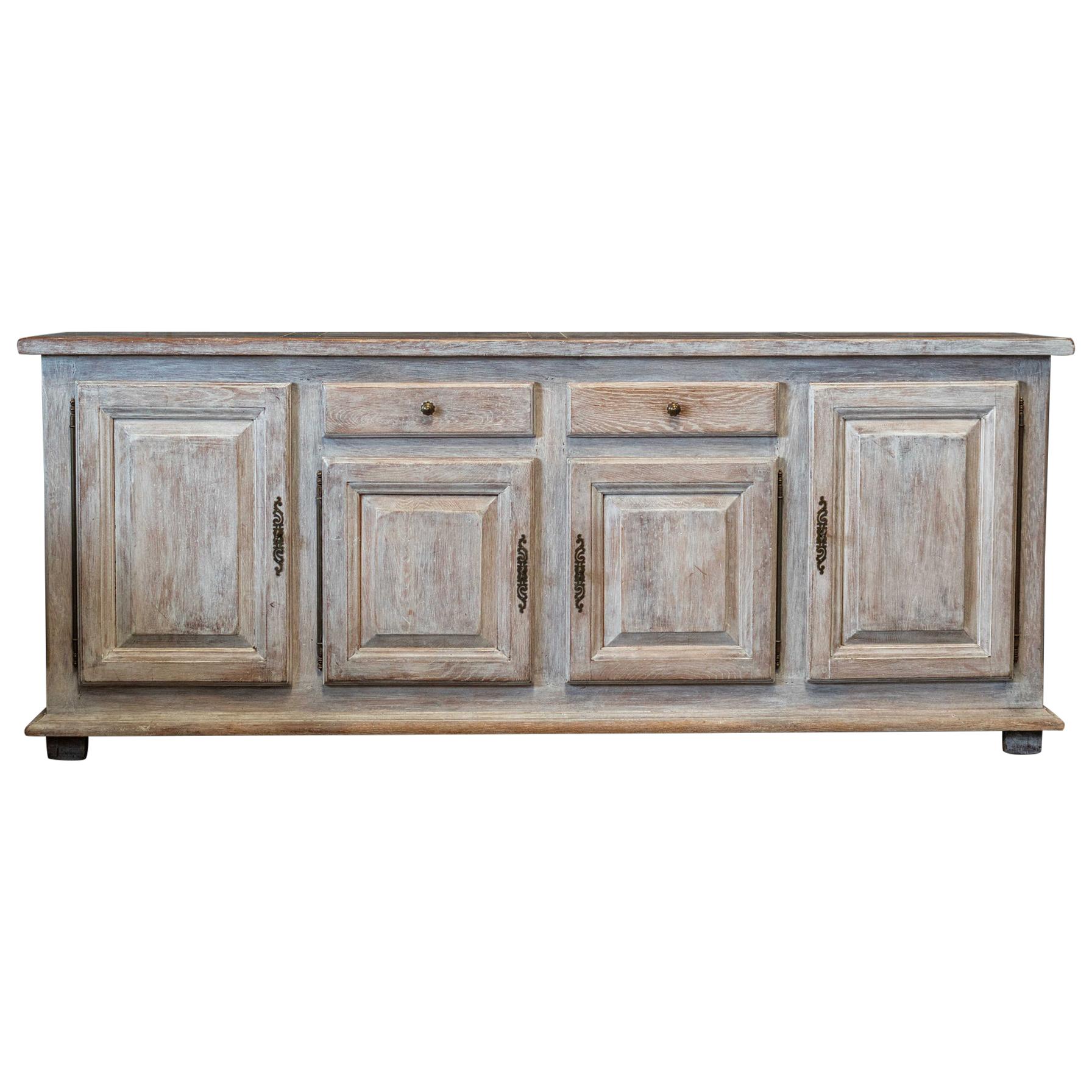 French Painted Oak Enfilade Sideboard