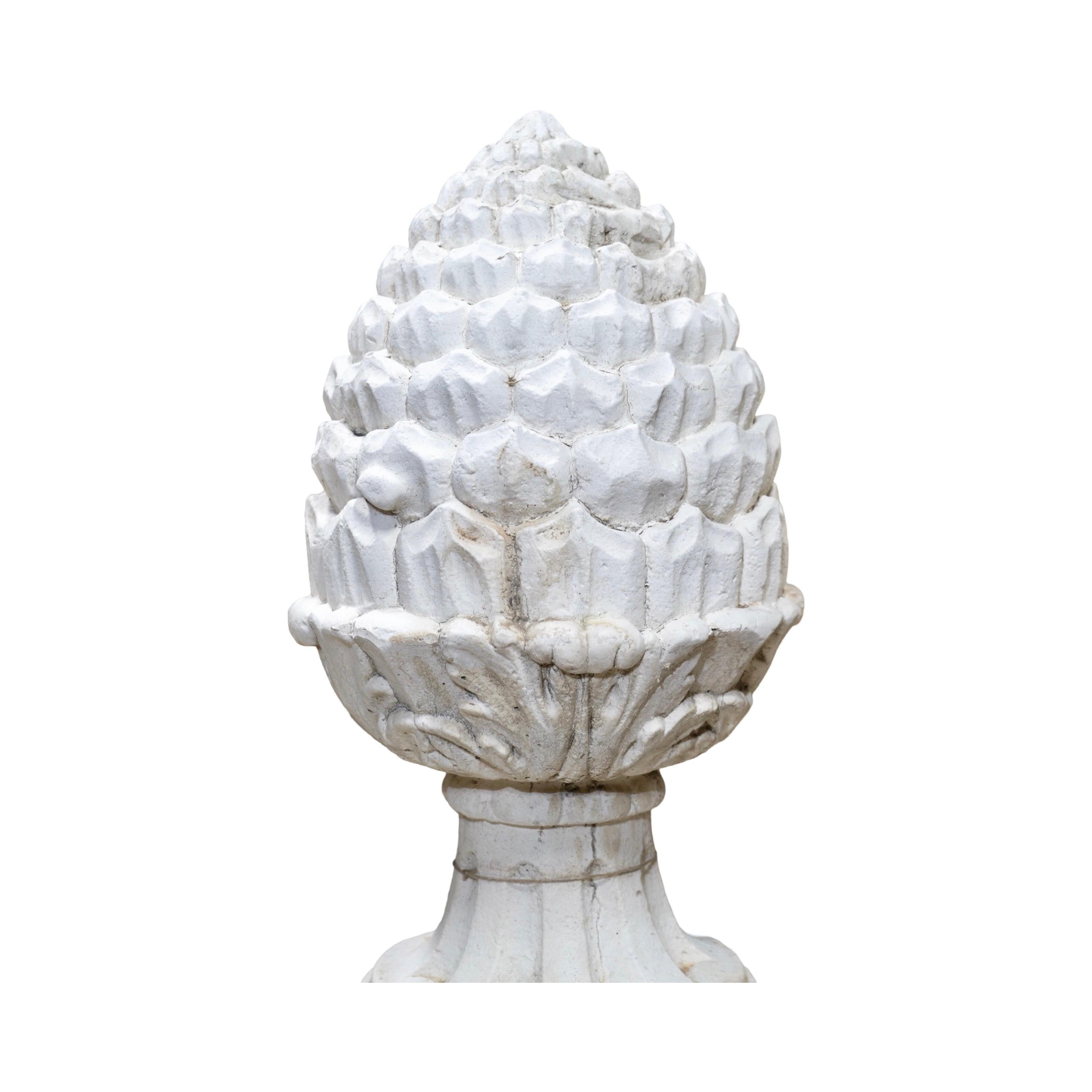 Early 20th Century French Limestone Acorn Sculpture For Sale