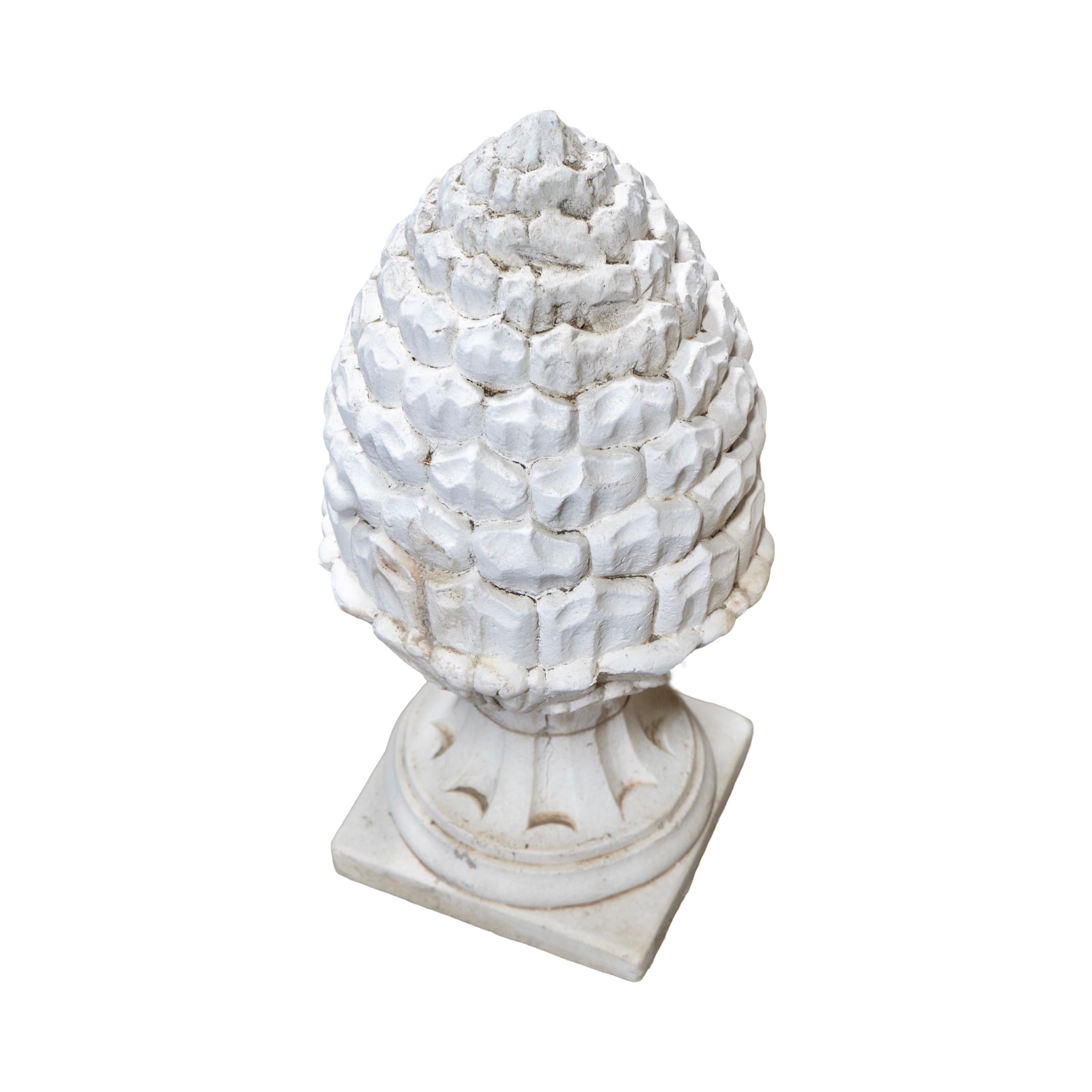 French Limestone Acorn Sculpture For Sale 1