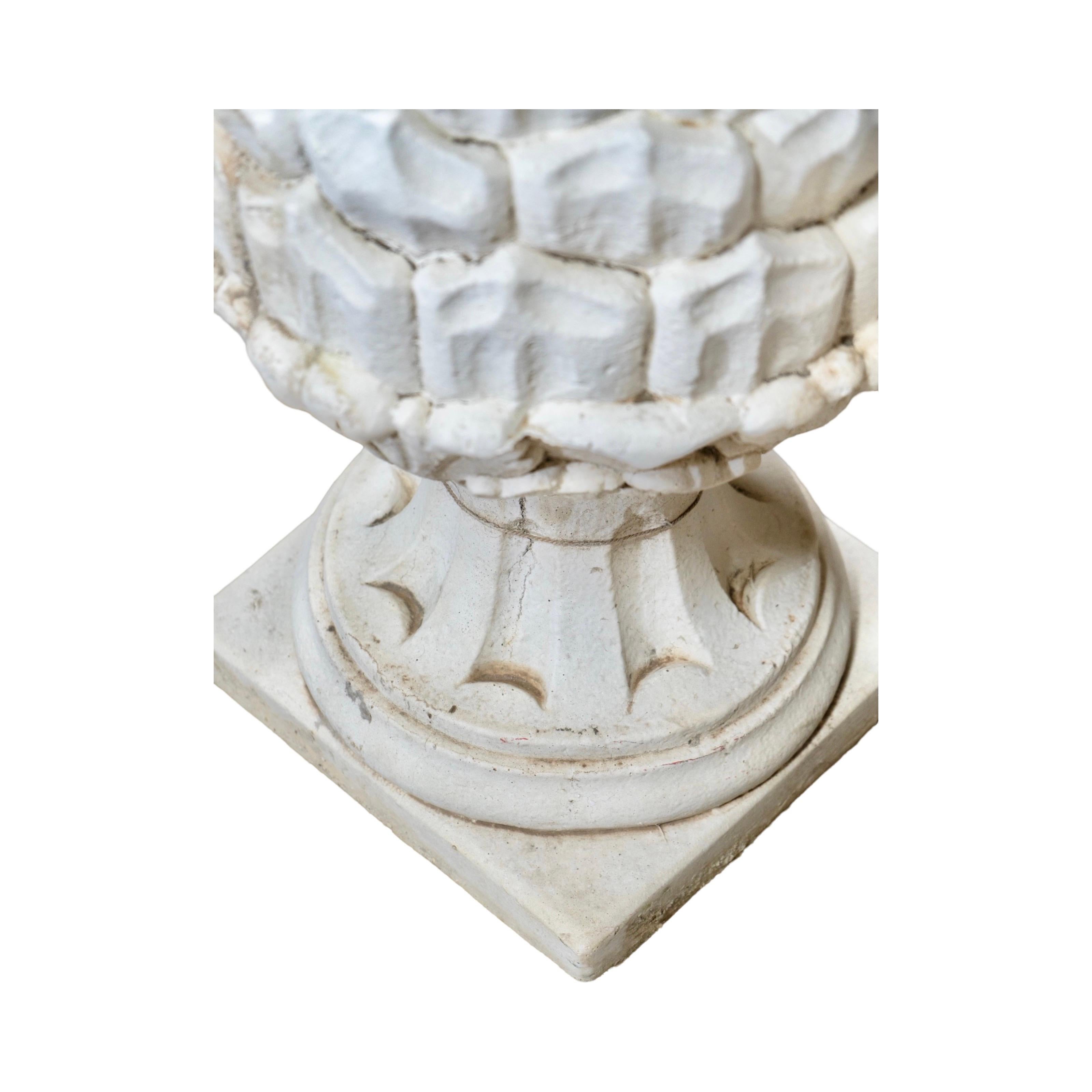 French Limestone Acorn Sculpture For Sale 4
