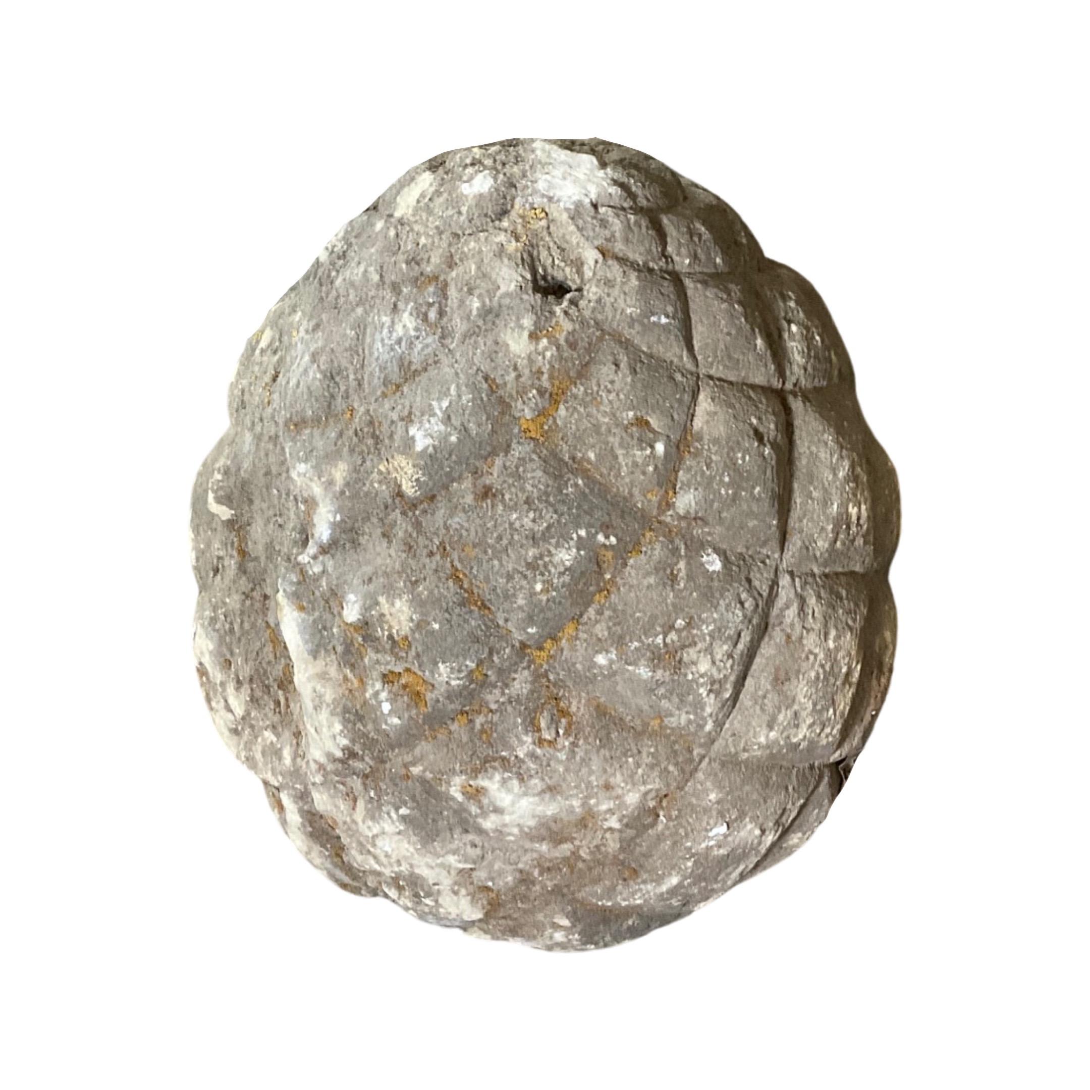 18th Century and Earlier French Limestone Acorn Sculptures For Sale