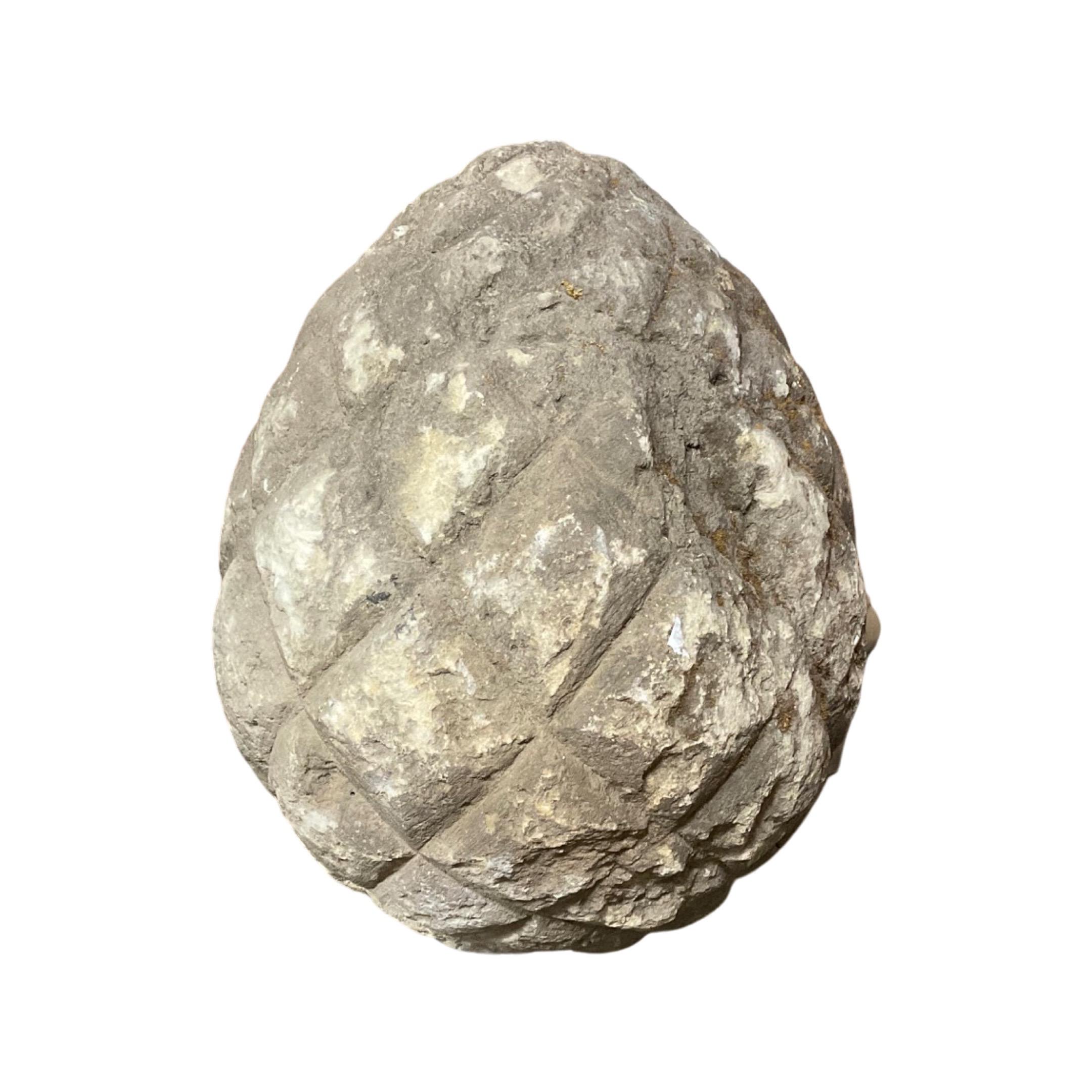 French Limestone Acorn Sculptures For Sale 2